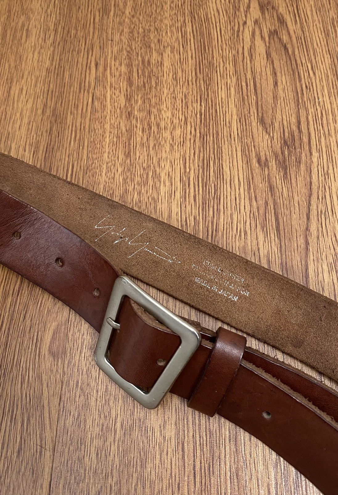 Yohji Yamamoto Vintage classic Yohji yamamoto brown leather belt Size ONE SIZE - 4 Thumbnail