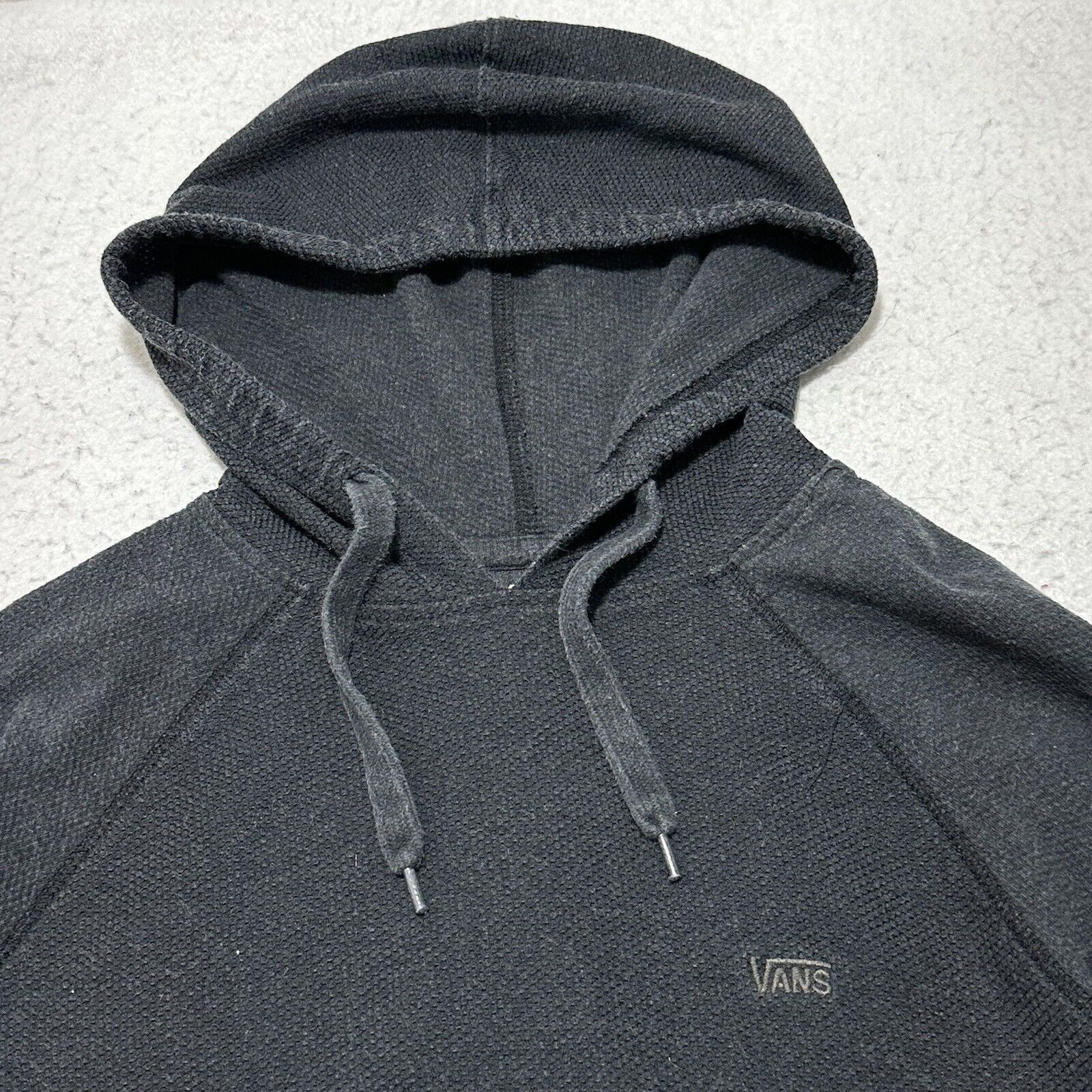 Vans Vans Small Pullover Hoodie Dark Gray Sweatshirt Waffle Knit Size US S / EU 44-46 / 1 - 2 Thumbnail