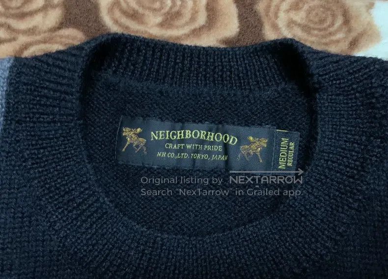 Neighborhood Neighborhood Wool Totem Round Neck Pullover Hoodie Knit Sw Size US M / EU 48-50 / 2 - 4 Thumbnail