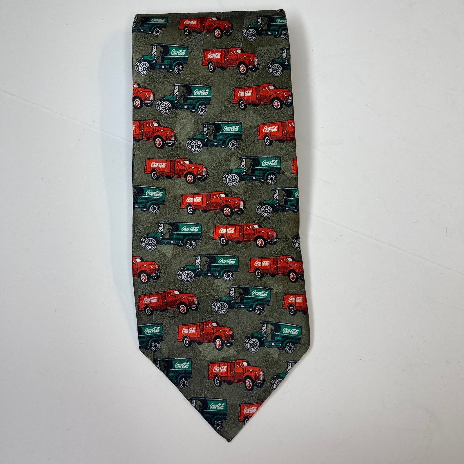 Coca Cola Coca Cola Vintage Delivery Truck Men's Neck Tie Size ONE SIZE - 2 Thumbnail