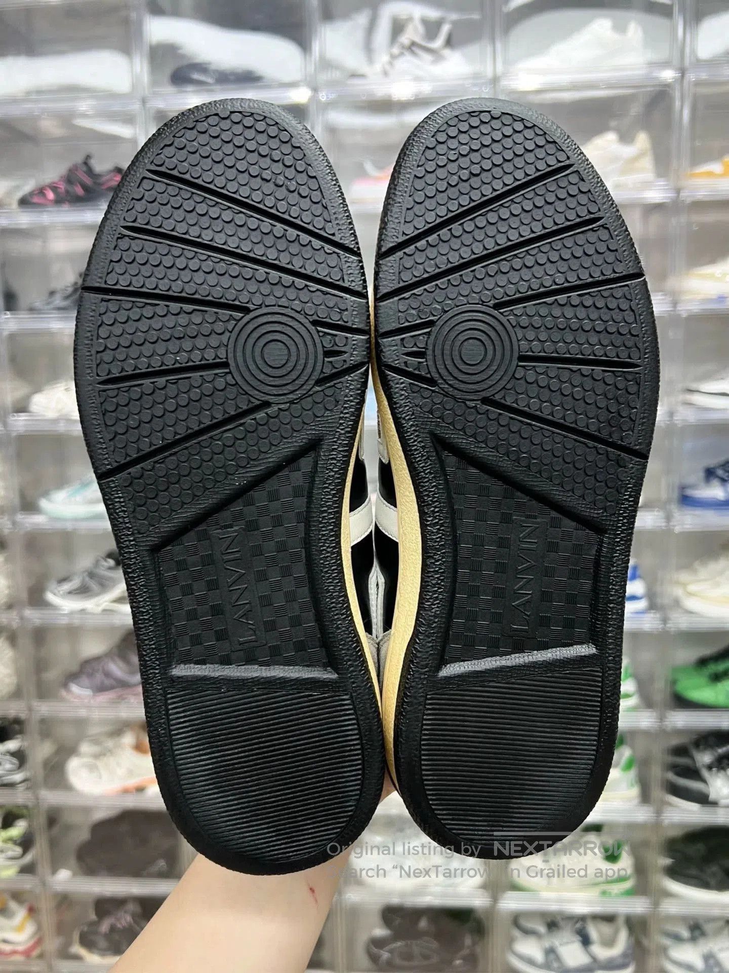 Lanvin lanvin clay low-top sneakers black and white. Size US 10 / EU 43 - 8 Thumbnail