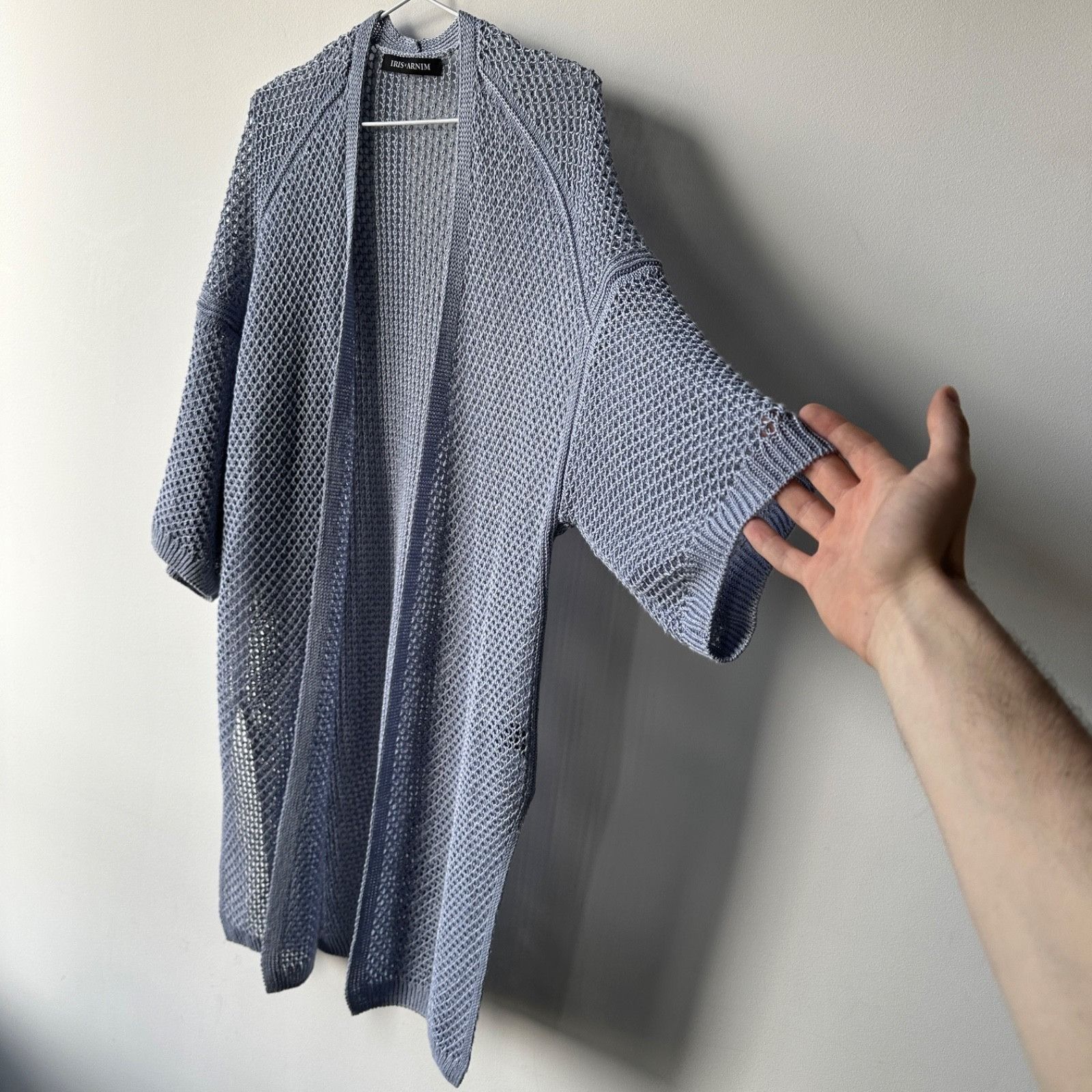 Iris von Arnim Iris von Arnim Linen Knit Luxury Cardigan Sweater 9442AC Size XS / US 0-2 / IT 36-38 - 3 Thumbnail
