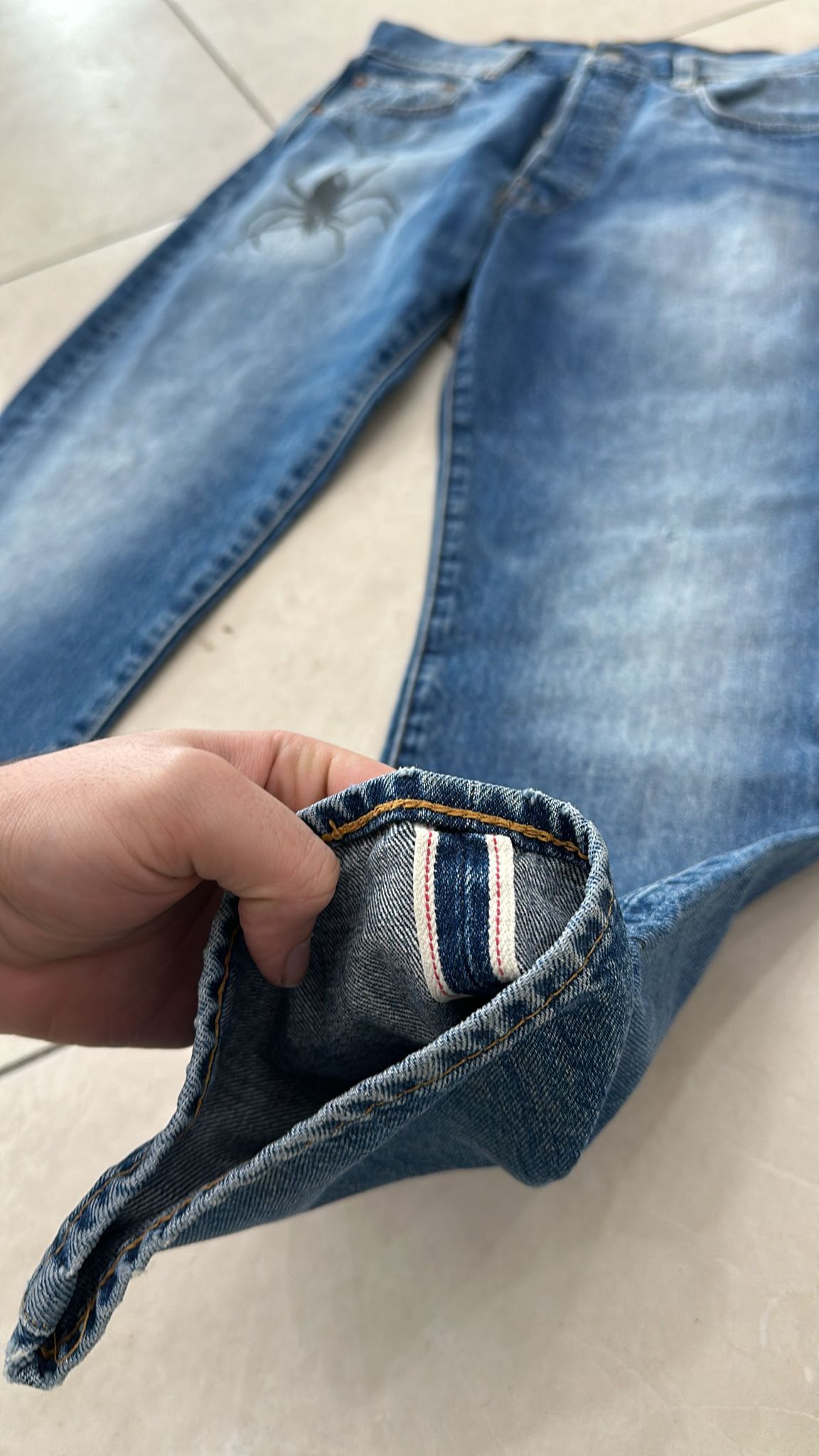 Levi's Vintage Clothing LVC Levi's Vintage Clothing 1984 501XX Tangled Web Jeans Size US 31 - 6 Thumbnail