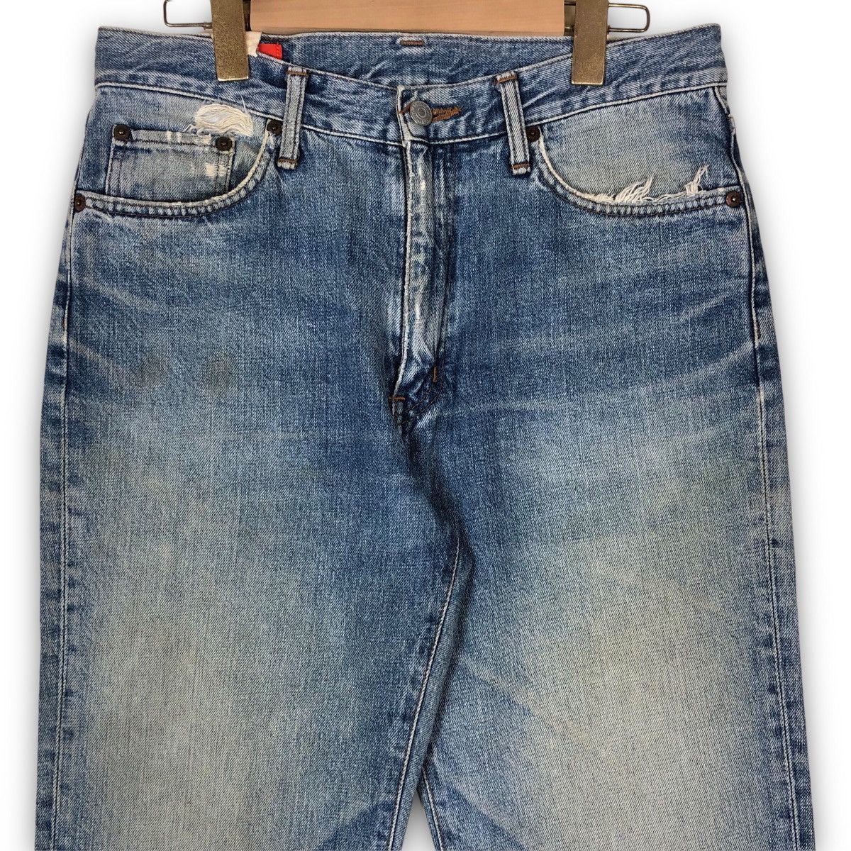 Edwin Vintage Edwin Distressed Denim Jeans Size US 32 / EU 48 - 2 Thumbnail