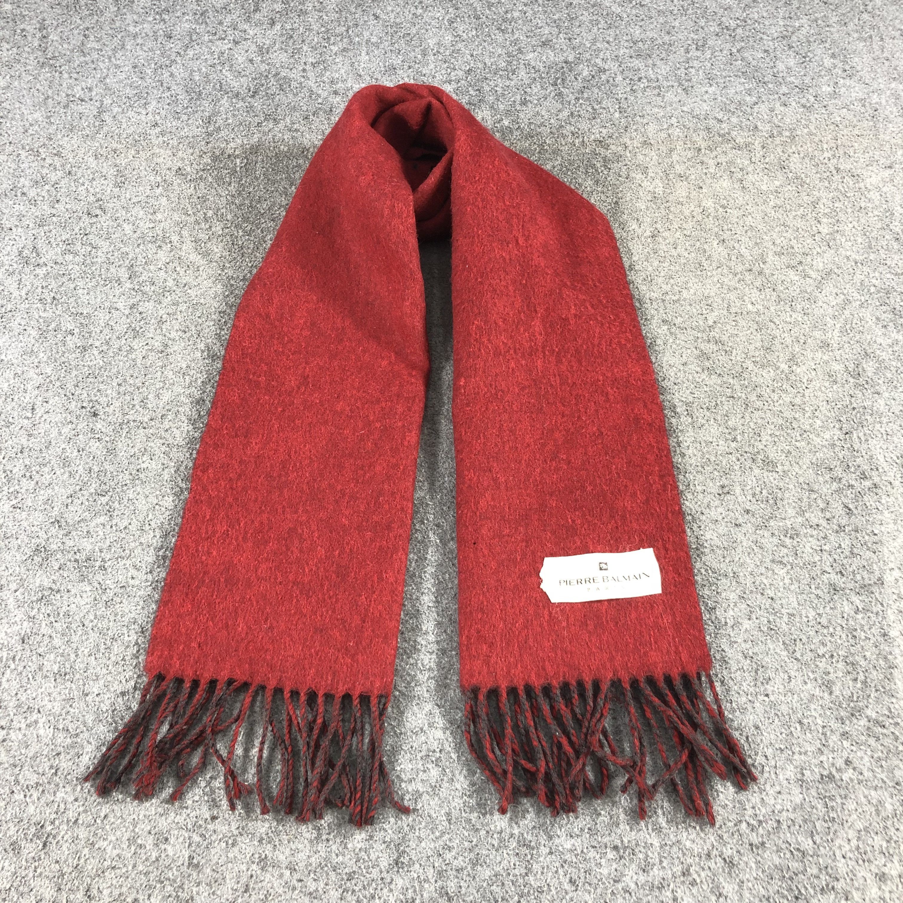 Pierre Balmain Pierre Balmain Wool Scarf Muffler V978 Size ONE SIZE - 1 Thumbnail