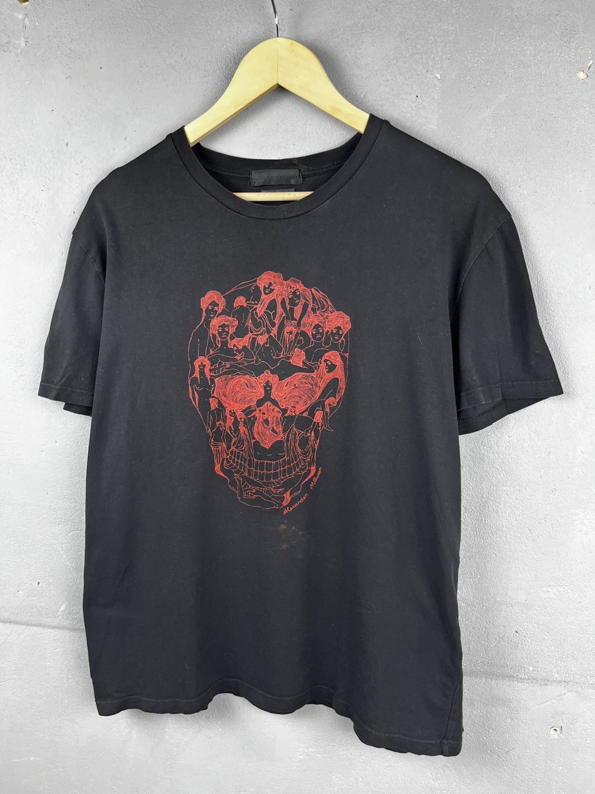 Alexander McQueen ALEXANDER MCQUEEN Black Ivy Skull T-Shirt Size US XL / EU 56 / 4 - 4 Thumbnail
