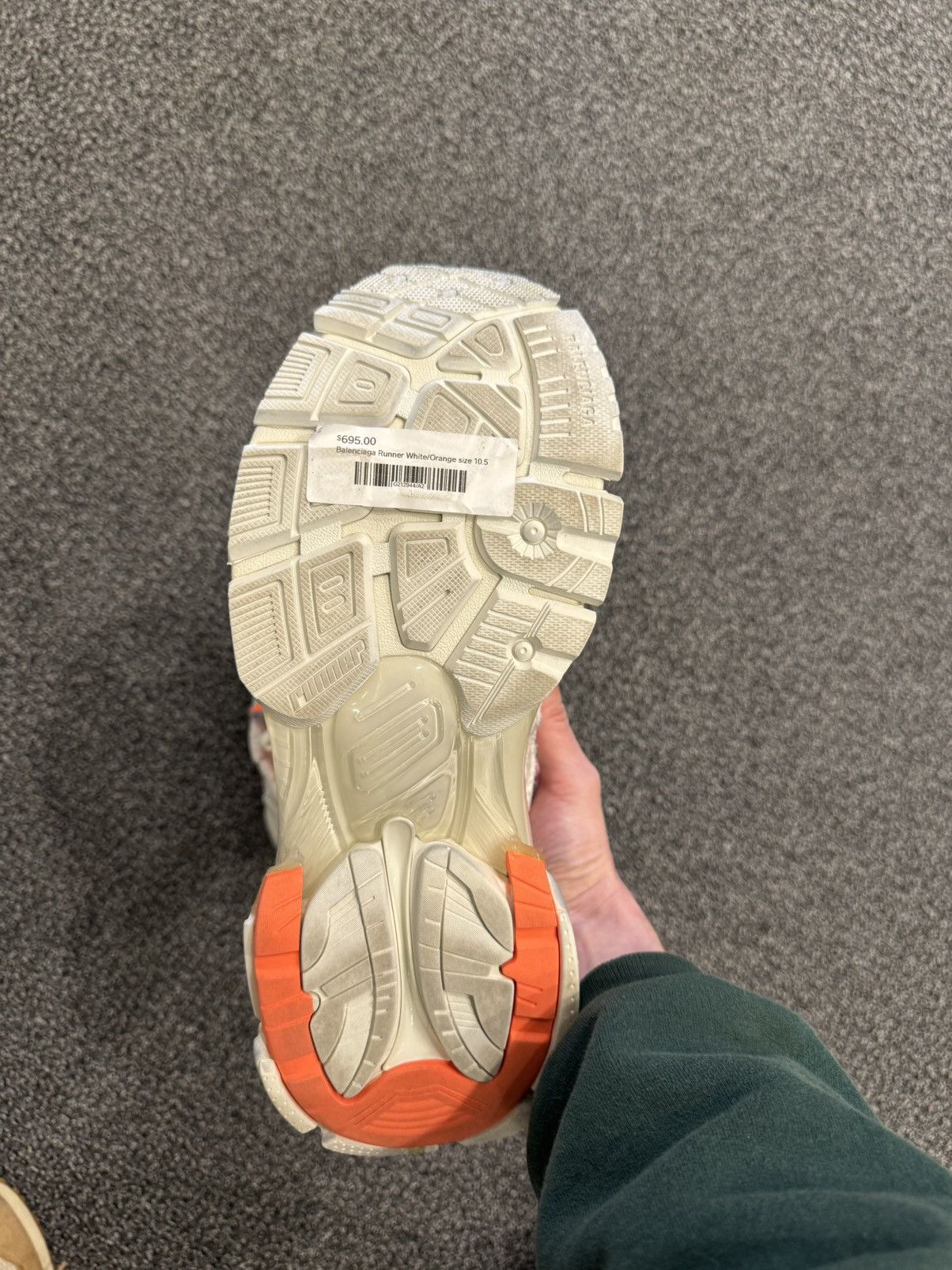 Balenciaga Balenciaga Runner White/Orange (US 10.5/11M) Size US 11 / EU 44 - 7 Thumbnail