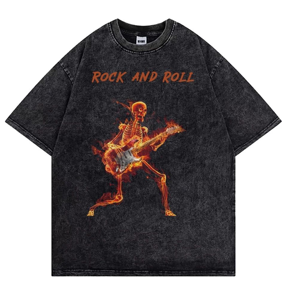 Vintage Oversized Vintage Distressed Tshirt Strummer of Hell Size US XL / EU 56 / 4 - 1 Thumbnail