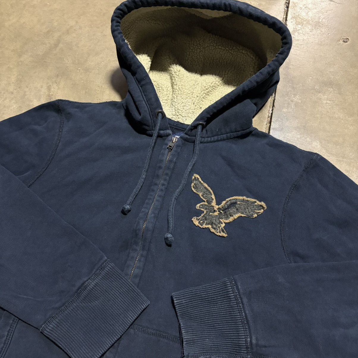 American Eagle Outfitters Vintage American Eagle Zip Up Hoodie Sherpa Preppy Skater Size US M / EU 48-50 / 2 - 6 Thumbnail