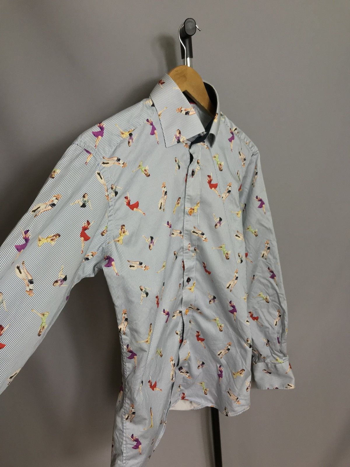 Other Claudio Lugli Dress Shirt Button Blue Girls Monogtam Size US M / EU 48-50 / 2 - 3 Thumbnail