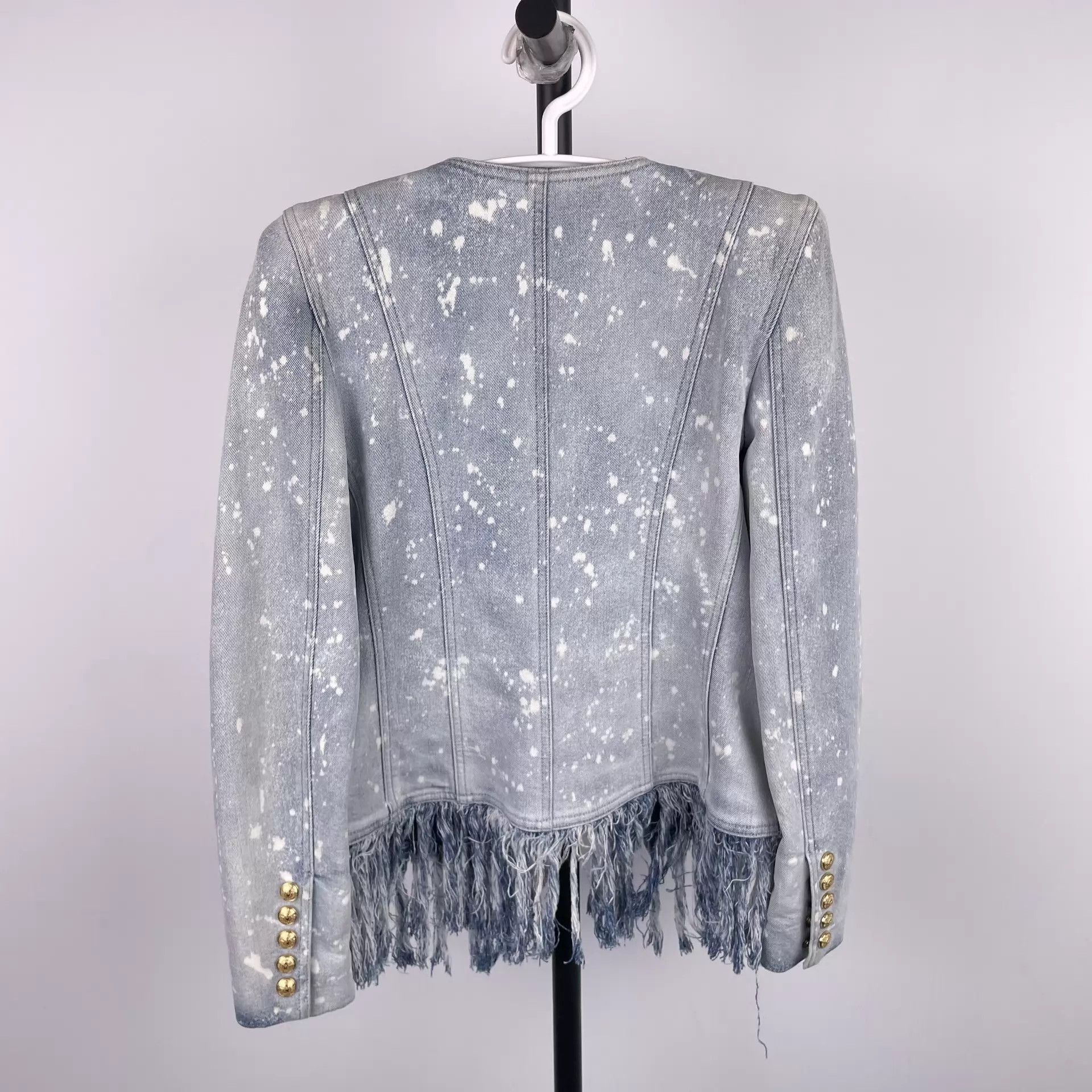 Balmain Balmain Denim Jacket Blue 36 260409ZPX9K02 Size XS / US 0-2 / IT 36-38 - 2 Thumbnail