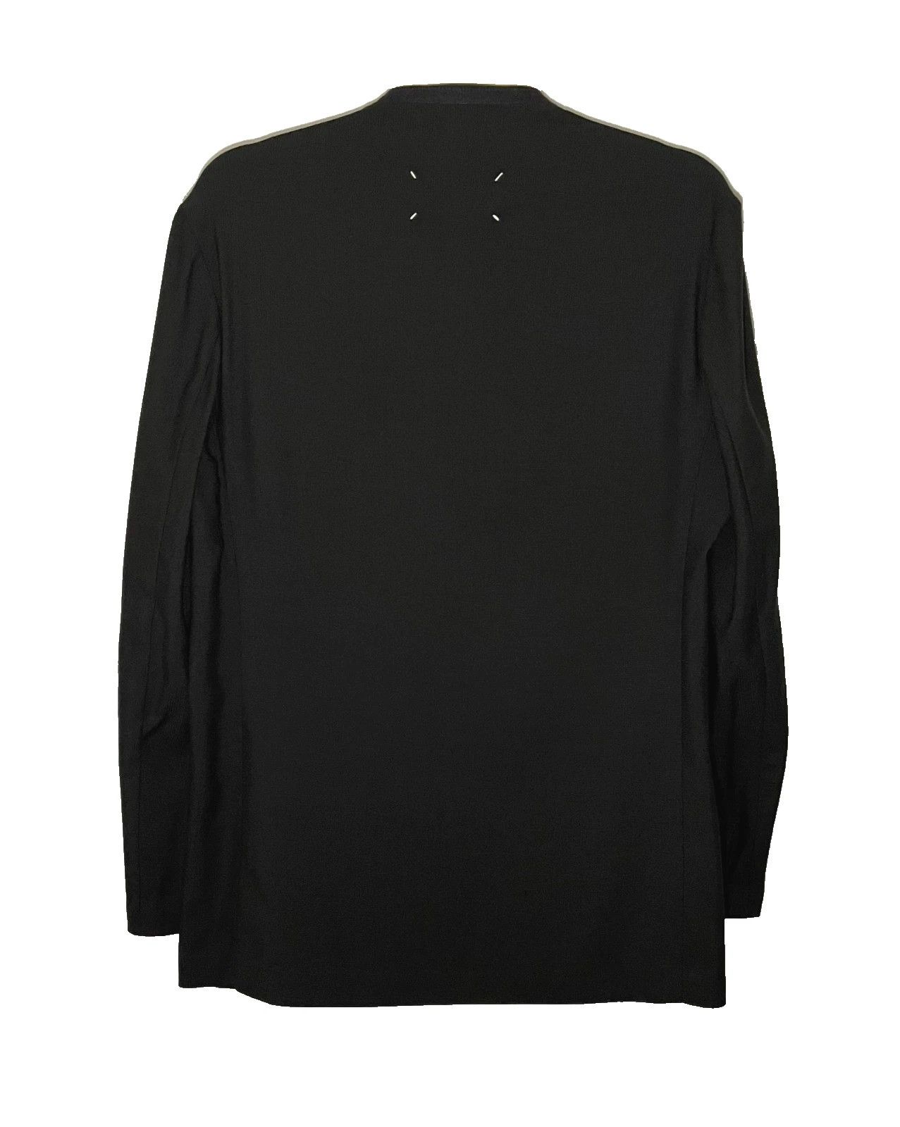 Maison Margiela Maison Margiela Collarless Virgin Wool Blazer Size 46R - 2 Thumbnail