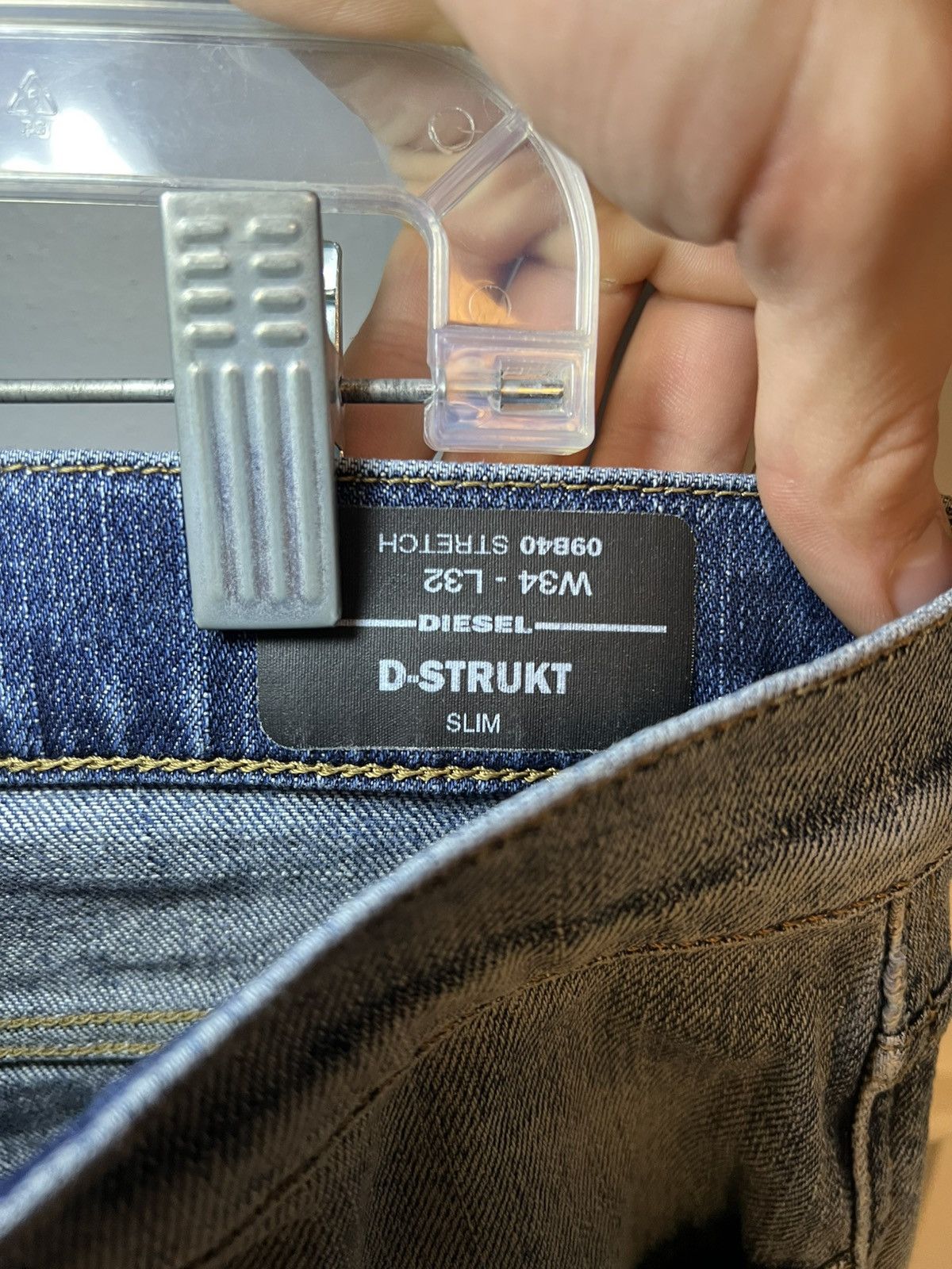 Diesel Vintage Diesel D-STRUKT D-stressed in Italy slim jeans Size US 34 / EU 50 - 3 Thumbnail