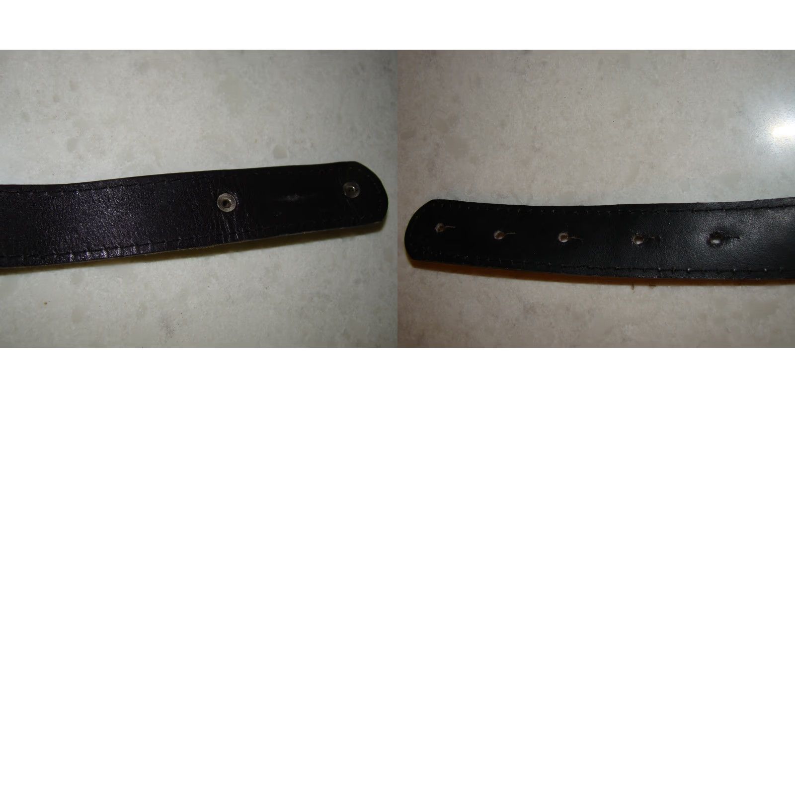 Vintage VINTAGE LEATHEROCK Belt 80s Leather Womens Medium 30-32 Black Snakeskin Gems Bling Adjustable Silvertone Buckle Womens Fashion Size ONE SIZE - 9 Thumbnail