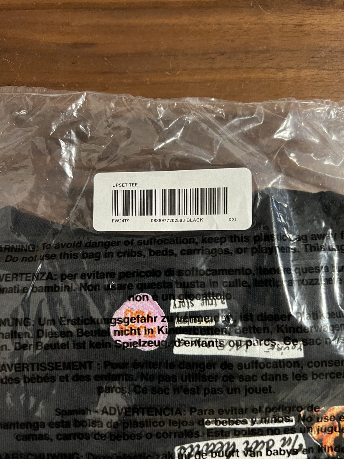 Supreme SUPREME Upset Tee Short Sleeve Black T-Shirt XXL Size US XXL / EU 58 / 5 - 5 Thumbnail