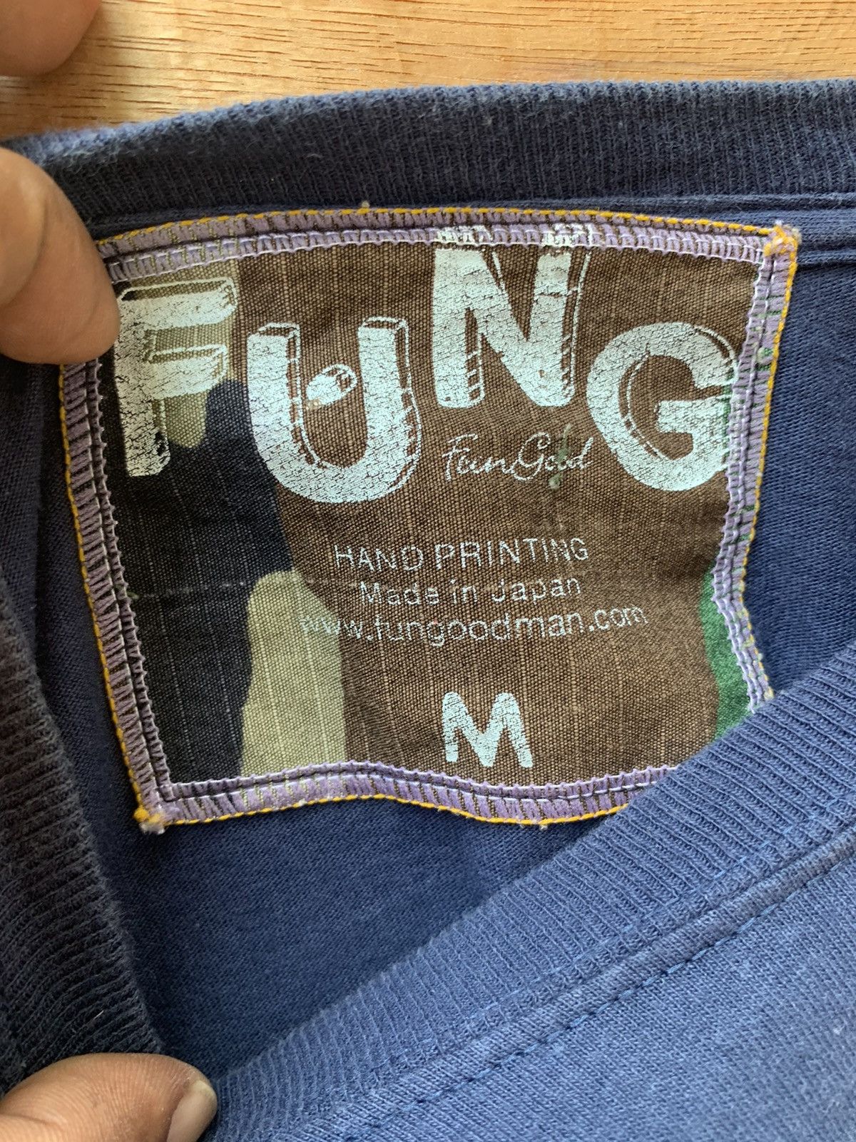 Japanese Brand Fung Burger Hand Printing Made In JAPAN Camo Sleeve Shirt Size US M / EU 48-50 / 2 - 13 Thumbnail
