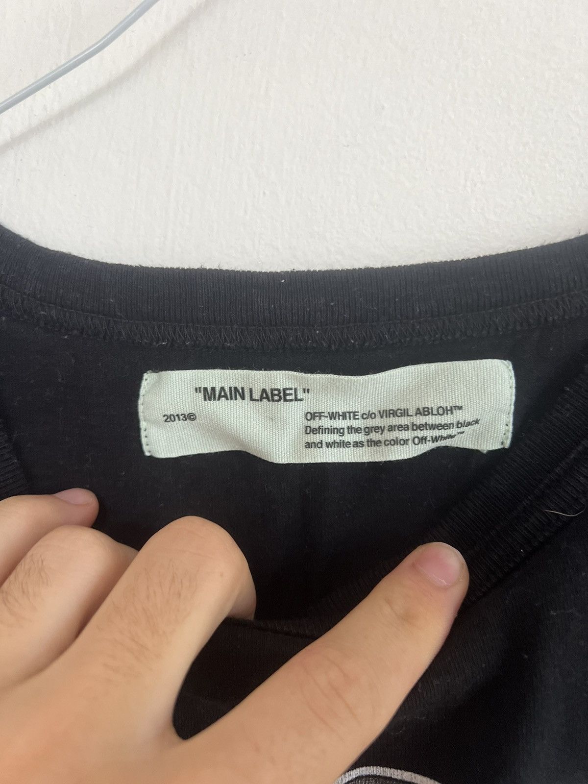 Off White “NOT REAL” 17FW TEE