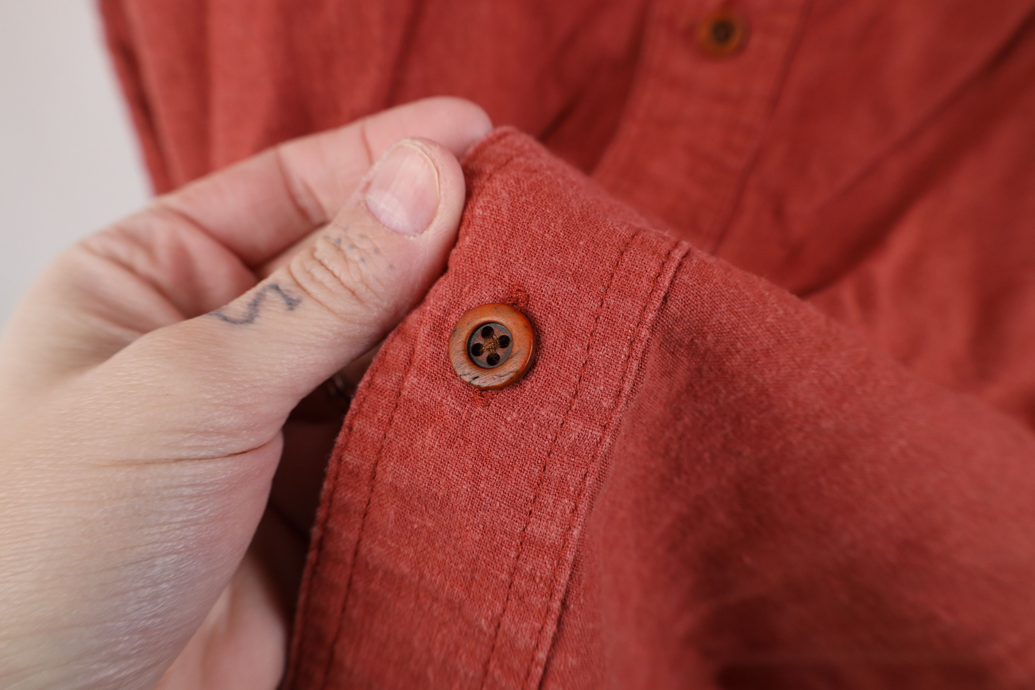 Orvis Vintage Y2K Orvis Blend Short Sleeve Button Shirt Orange Size US L / EU 52-54 / 3 - 5 Thumbnail