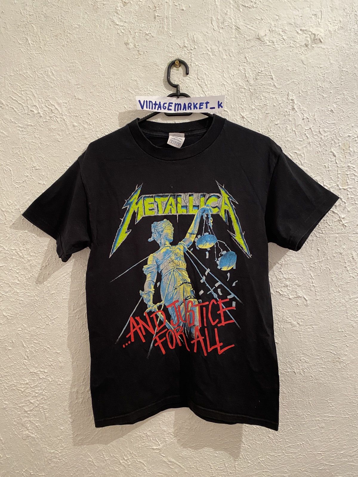 Vintage Vintage 1994 Metallica Hammer Of Justice Crushes Pushead T ...