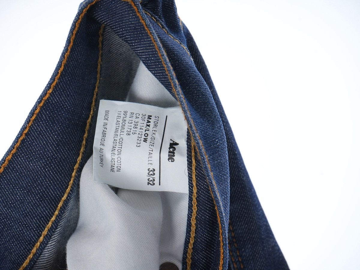 Acne Studios Acne Max / Low Jeans Men 33/32 blue faded Size US 33 - 5 Thumbnail