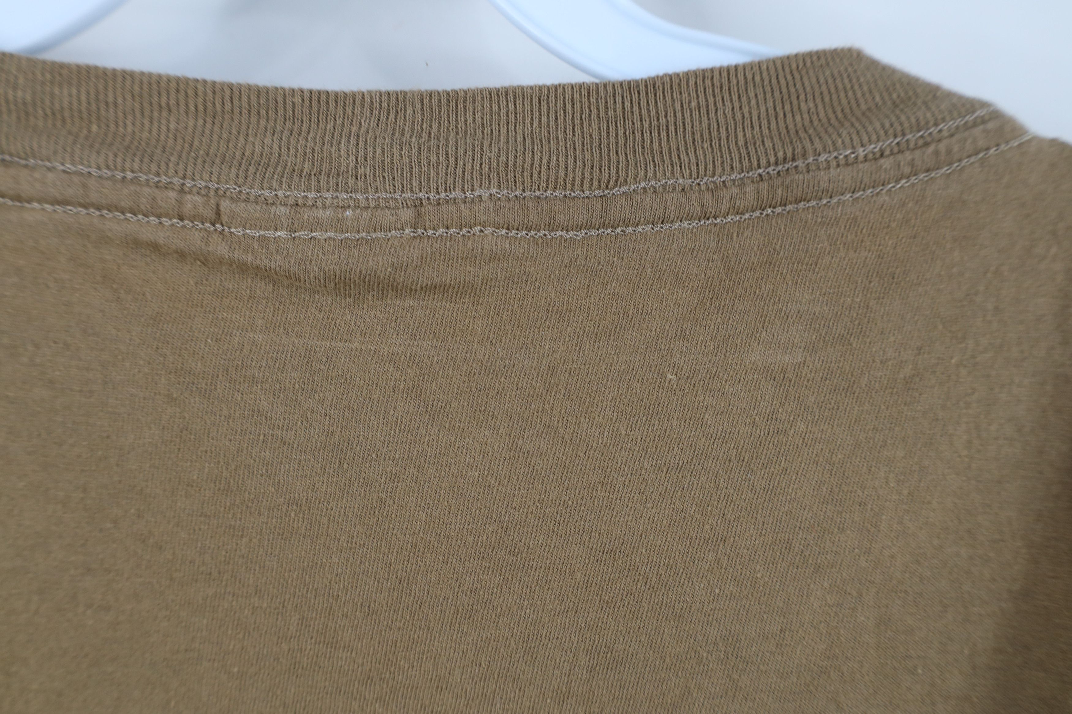 Vintage Vintage 90s Streetwear Blank Short Sleeve T-Shirt Brown USA Size US L / EU 52-54 / 3 - 8 Thumbnail