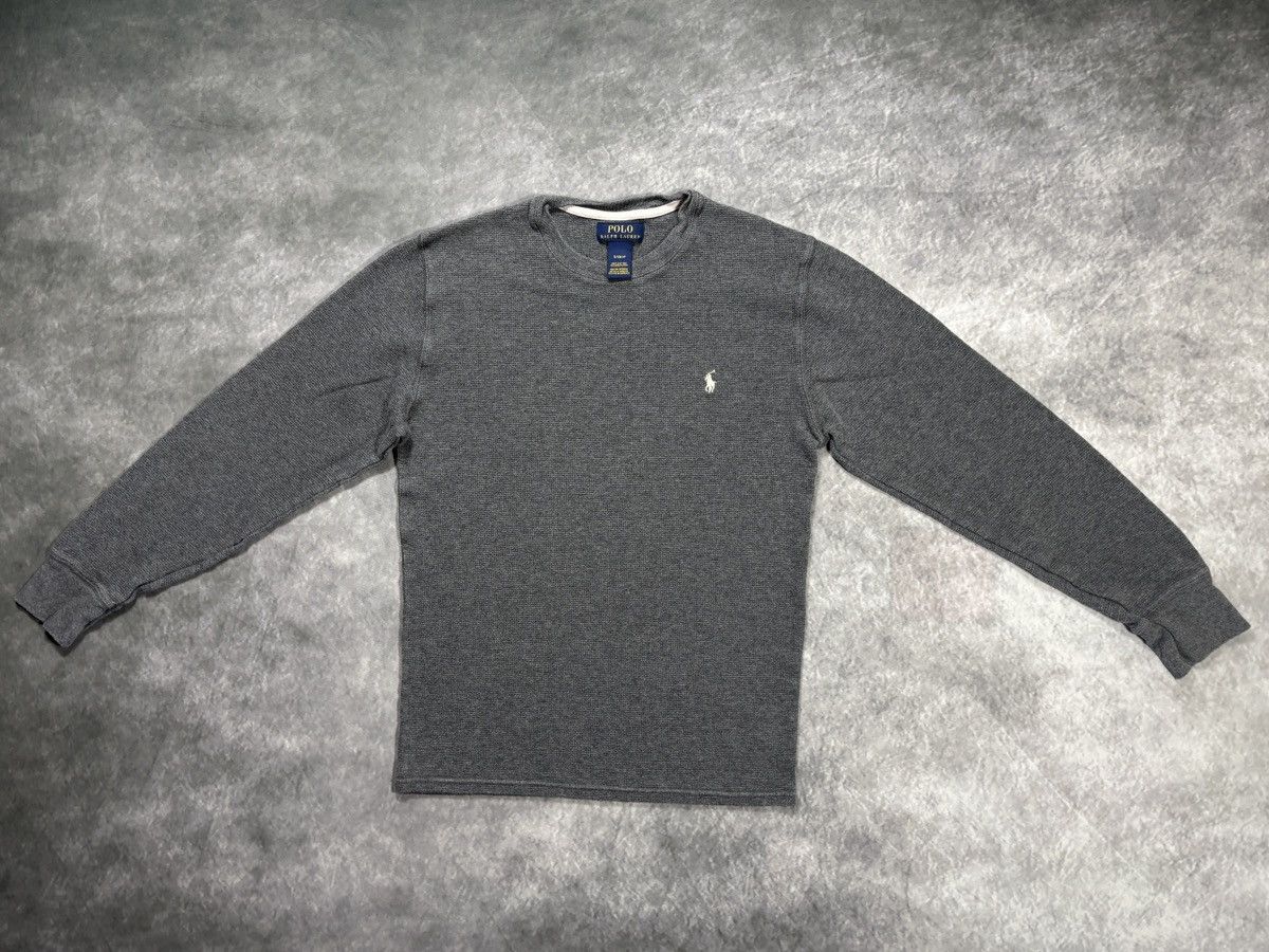 Polo Ralph Lauren Polo Ralph Lauren Thermal Longsleeve Horseman Waffle Vintage Size US S / EU 44-46 / 1 - 10 Thumbnail