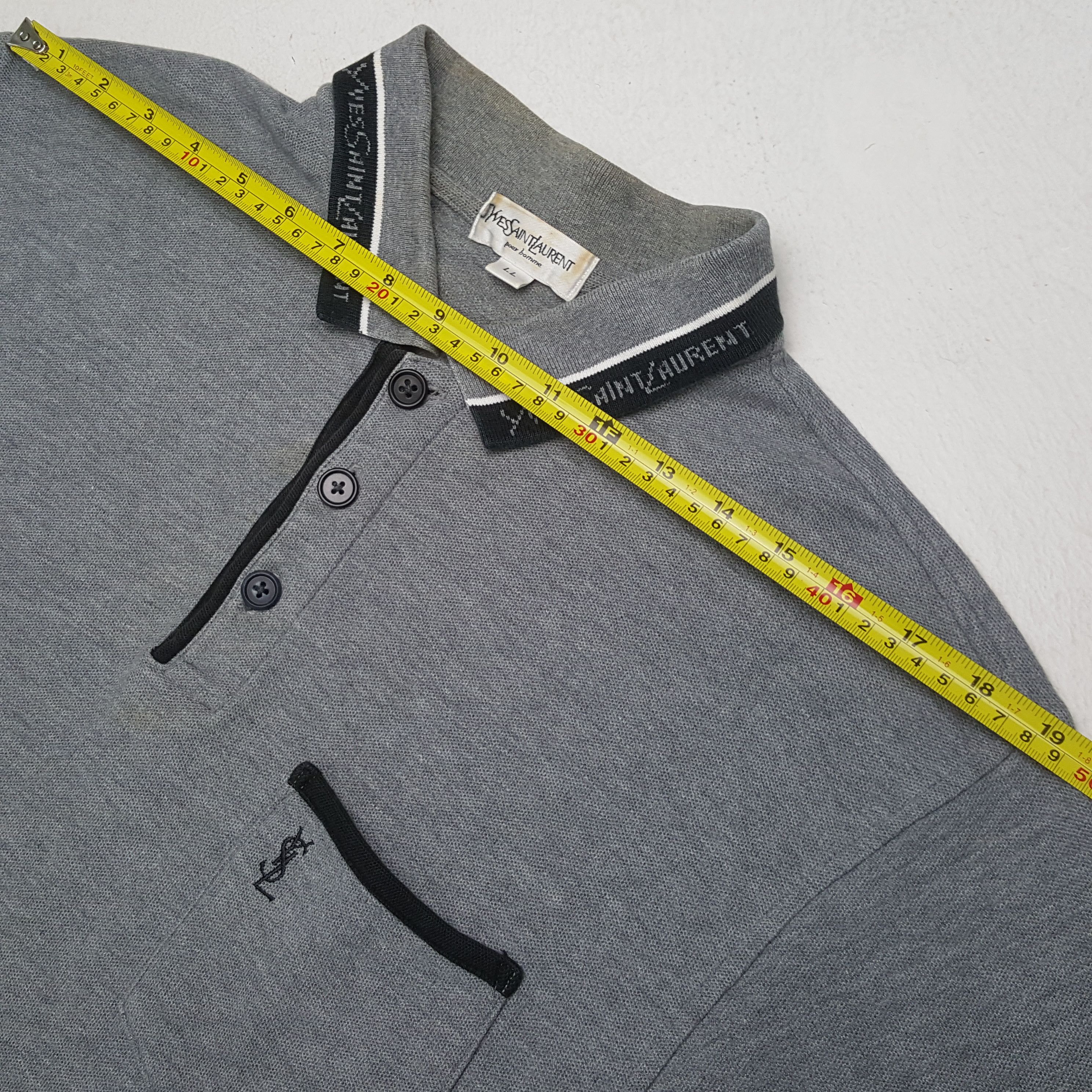 Yves Saint Laurent Yves Saint Laurent YSL Fashion Brand Polos RR15 Size US L / EU 52-54 / 3 - 4 Thumbnail