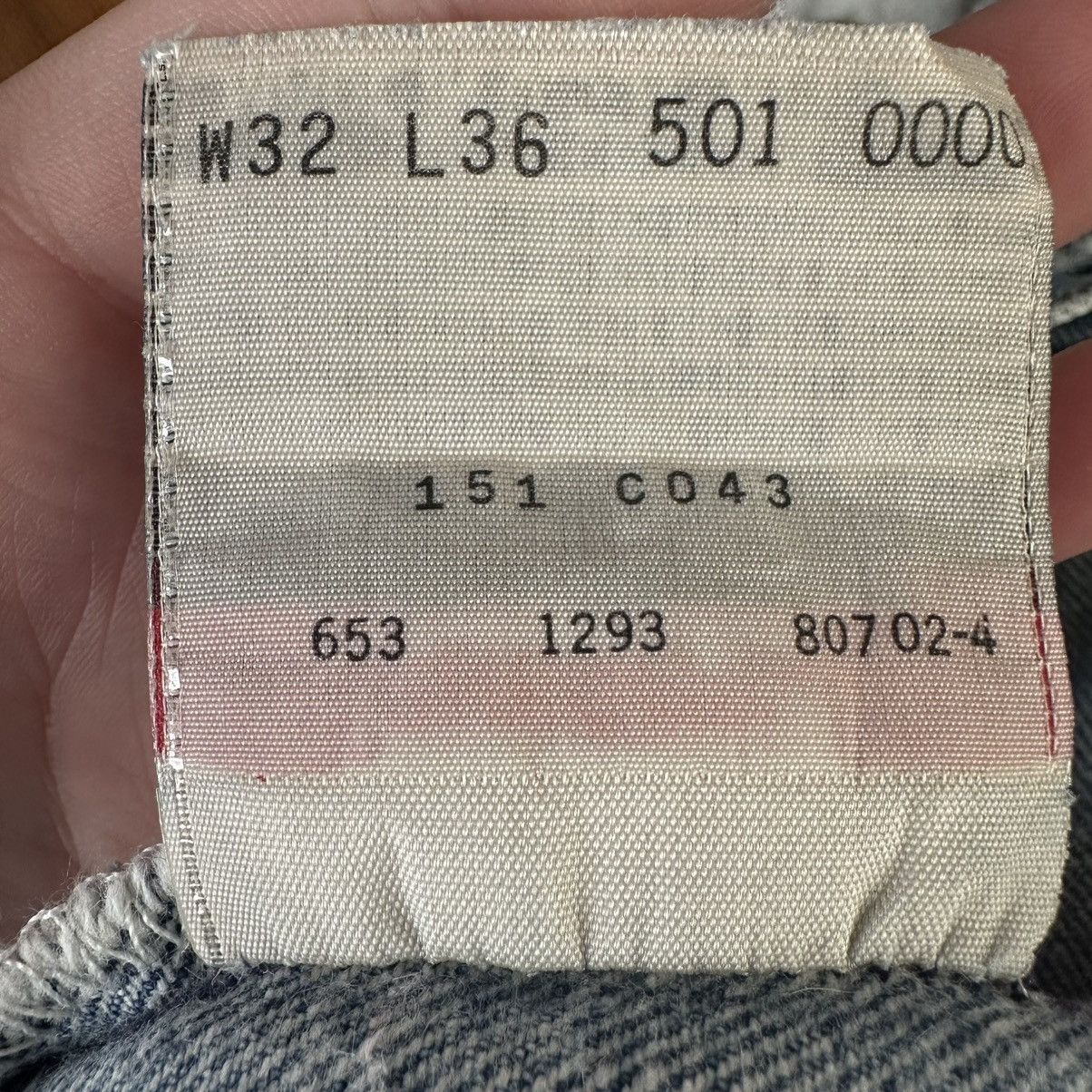 Levi's Vintage 90s Levi’s 501 Denim Jeans Original Fit Button Fly Size US 29 - 11 Thumbnail