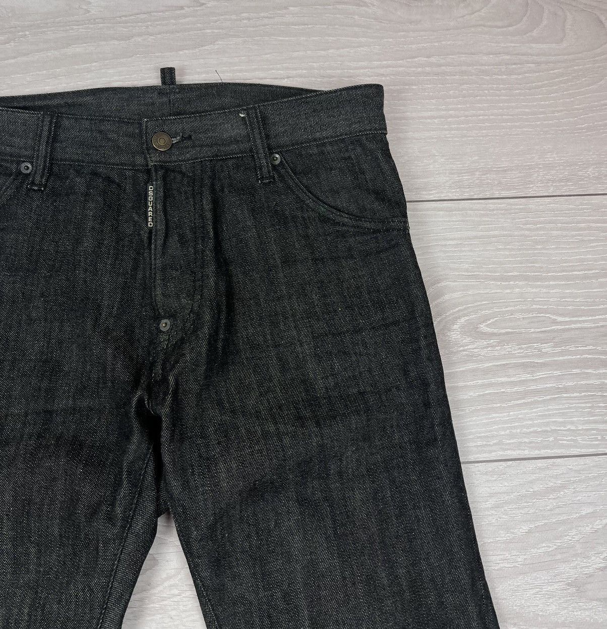 Dsquared2 Dsquared2 Vintage Black Cotton Slim Biker Denim Pants Size US 30 / EU 46 - 6 Thumbnail