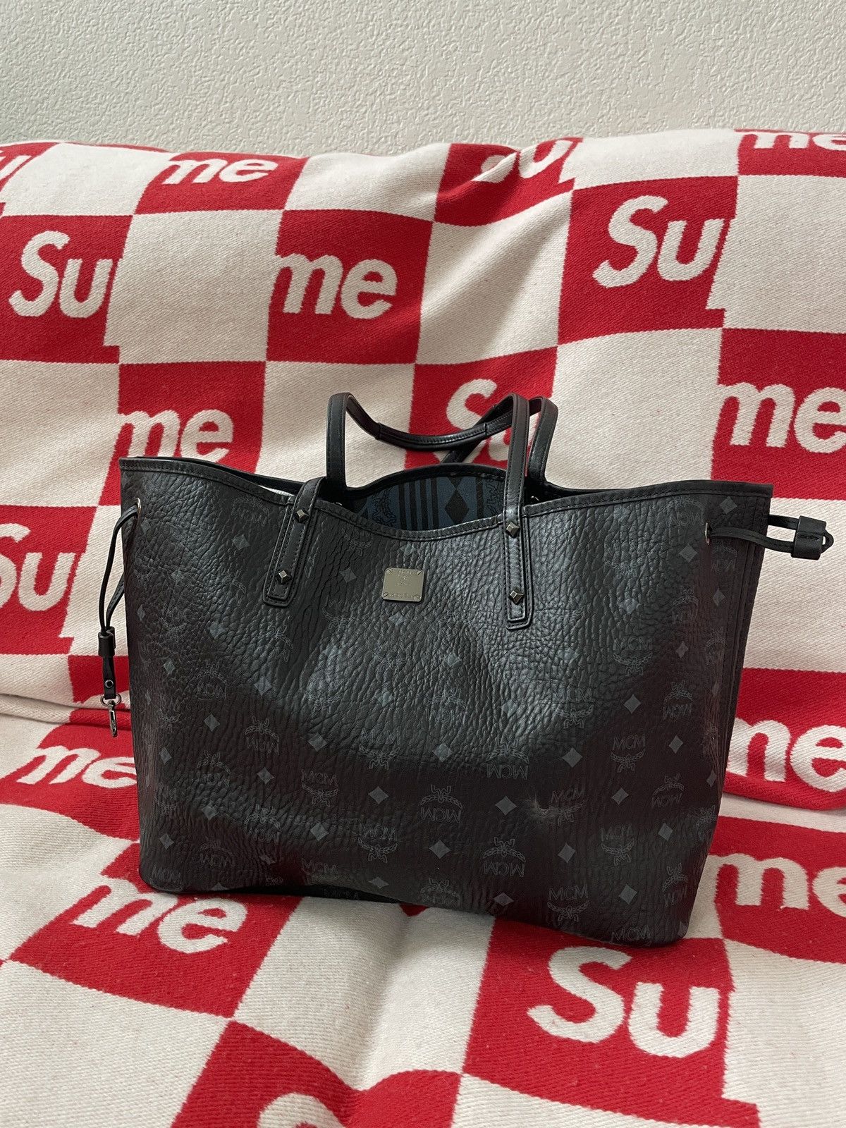 MCM MCM Medium Reversible Shopper Bag(Black) Size ONE SIZE - 1 Thumbnail