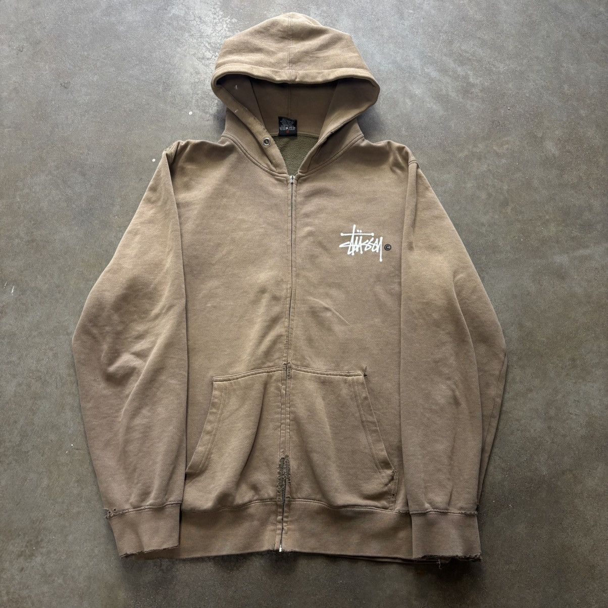 Stussy Zip Hoodie | Grailed