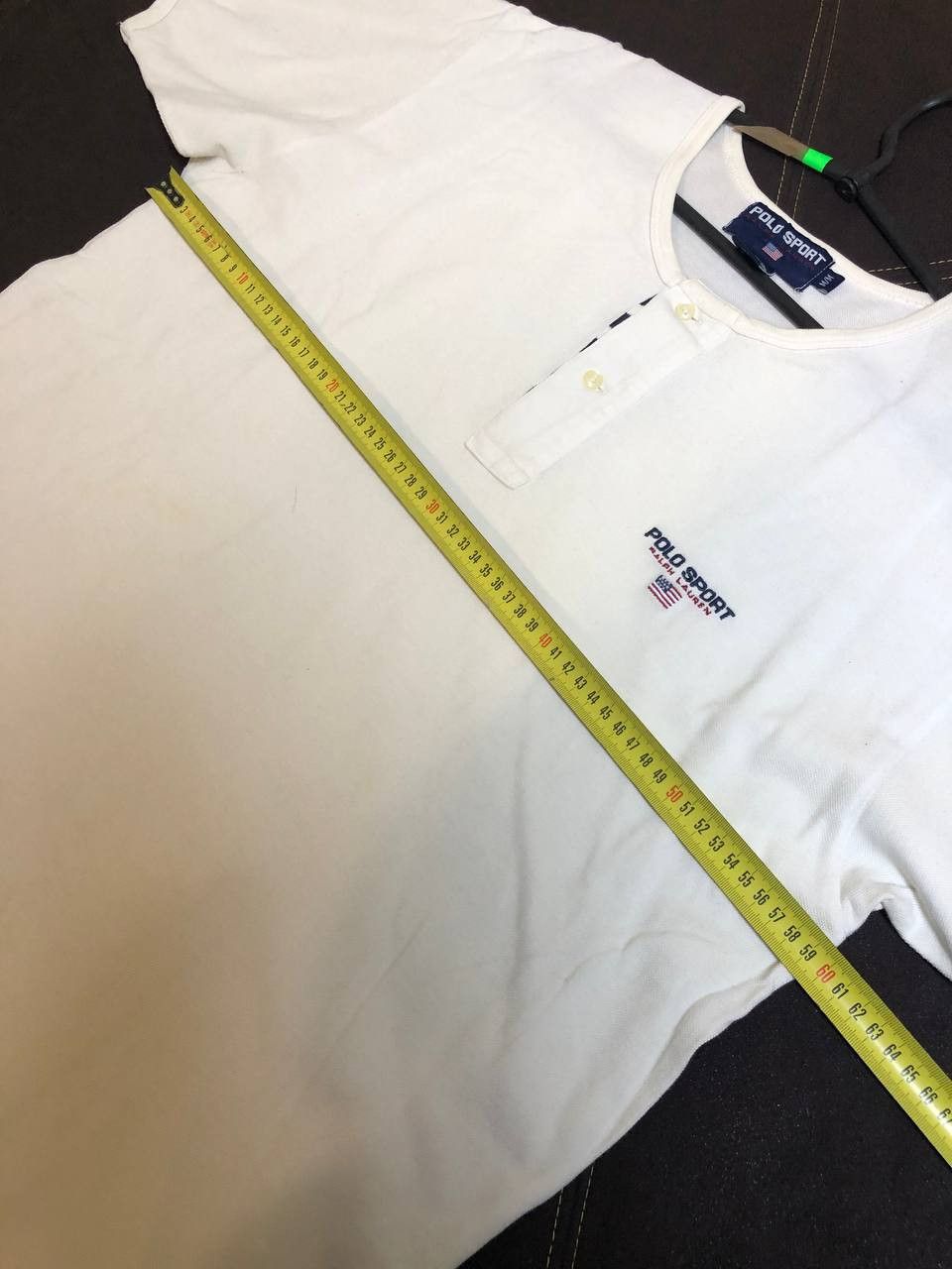 Polo Ralph Lauren Vtg 90s Polo Sport Ribbed Knit Pullover Shirt Short Sleeve Size US M / EU 48-50 / 2 - 13 Thumbnail