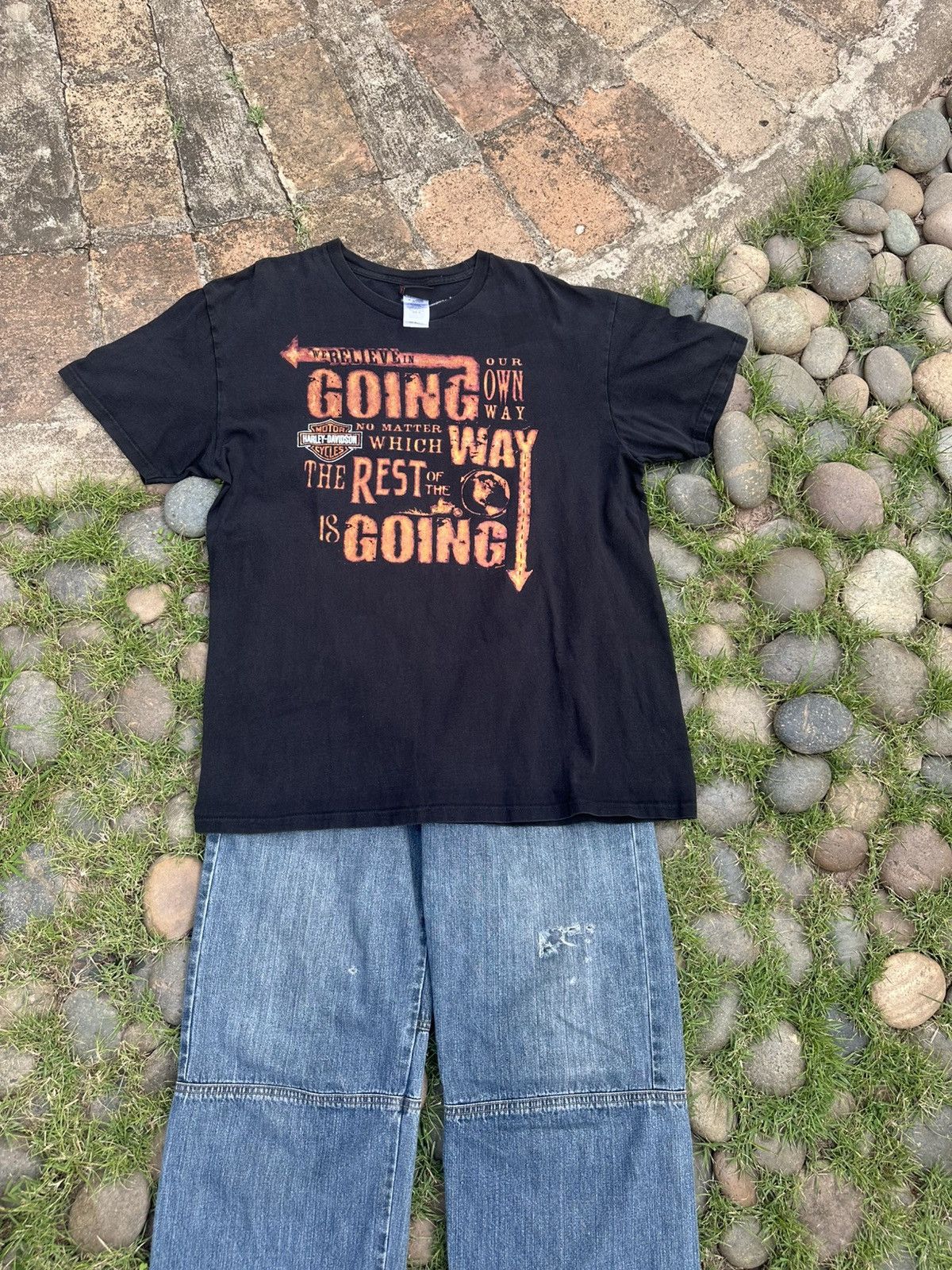 Harley Davidson × Vintage HARLEY DAVIDSON Size US L / EU 52-54 / 3 - 1 Thumbnail