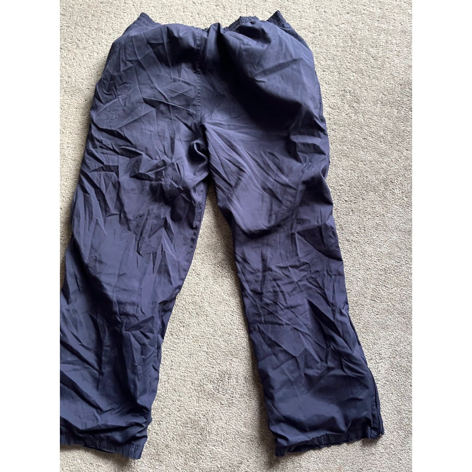 Reebok VINTAGE Reebok Pants Regular Navy Blue Lightweight Breathable Tapered 32 Inseam Men/L Size US 33 - 3 Thumbnail