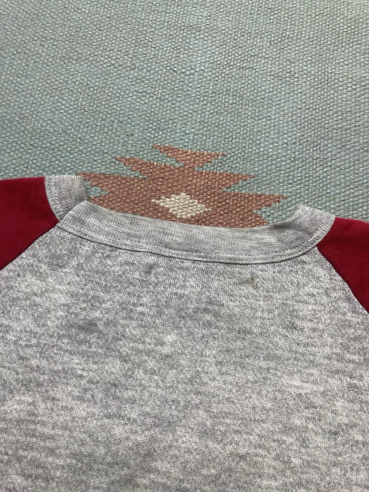 Vintage 70s crewneck sweatshirt two tone red heather gray soft small Size US S / EU 44-46 / 1 - 8 Thumbnail