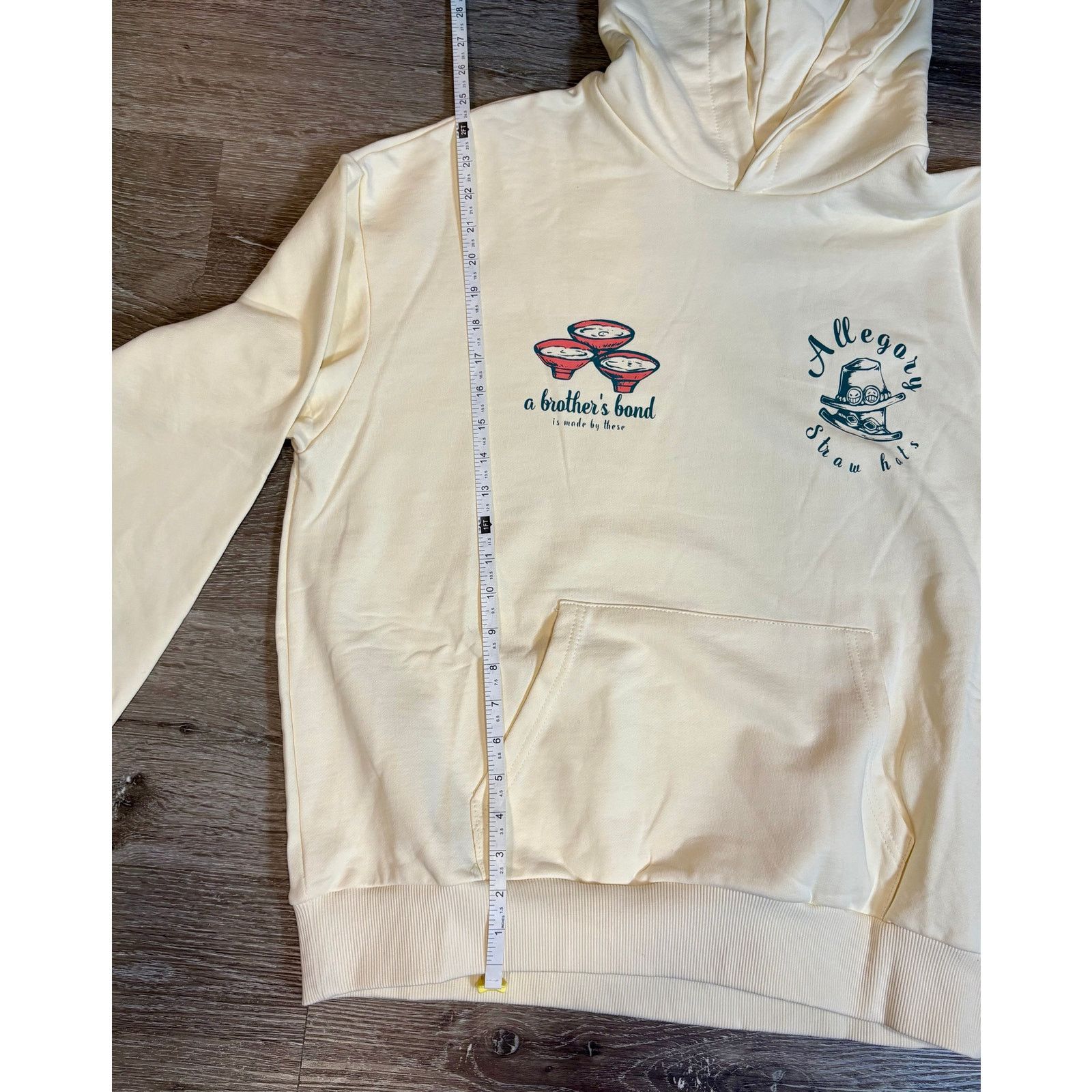 Other New Allegory 100% Cotton Men's Hoodie - Cream Size US L / EU 52-54 / 3 - 4 Thumbnail