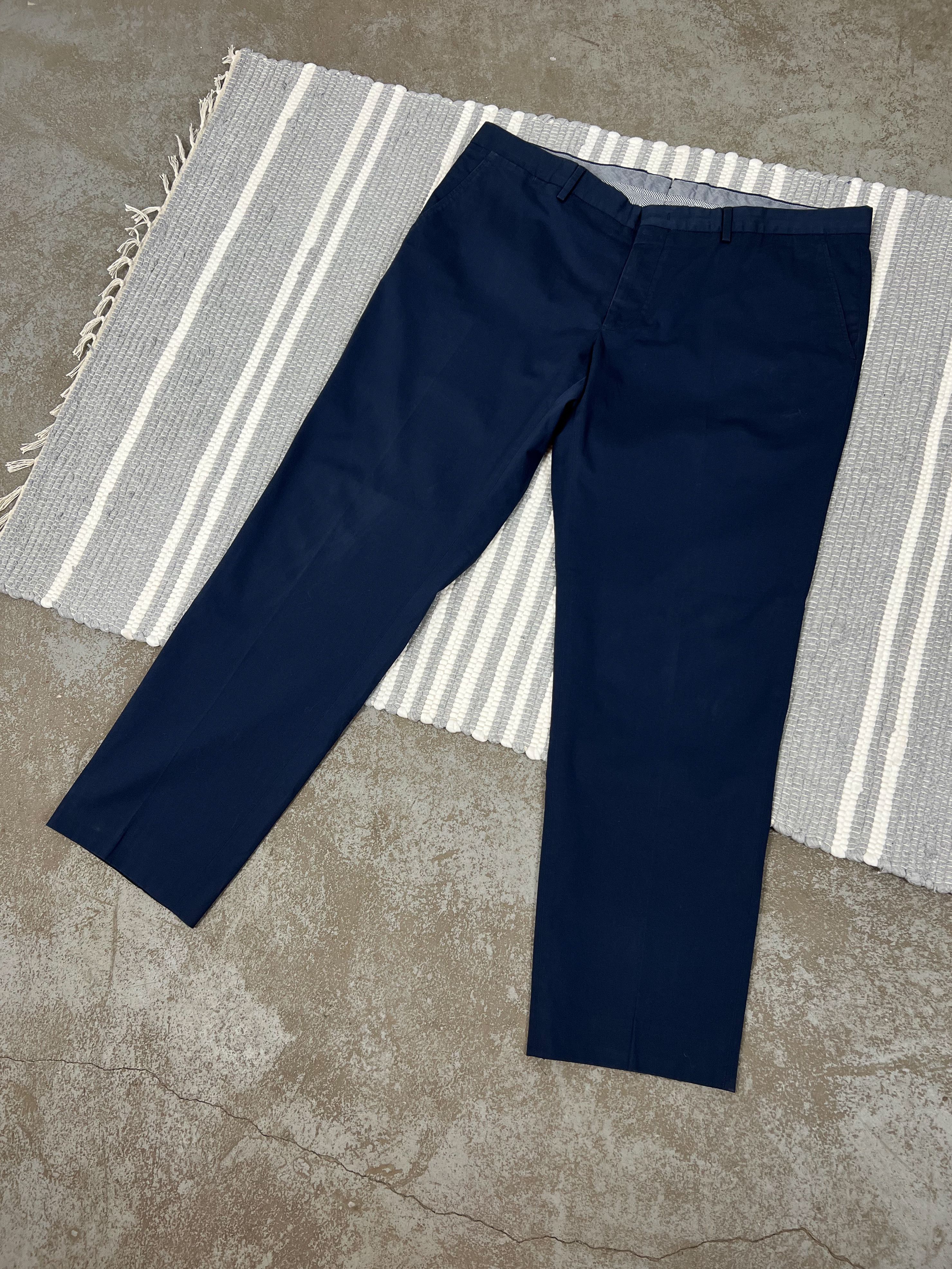 Ermenegildo Zegna Ermenegildo Zegna Blue Dress Trousers Pants Size US 36 / EU 52 - 1 Thumbnail