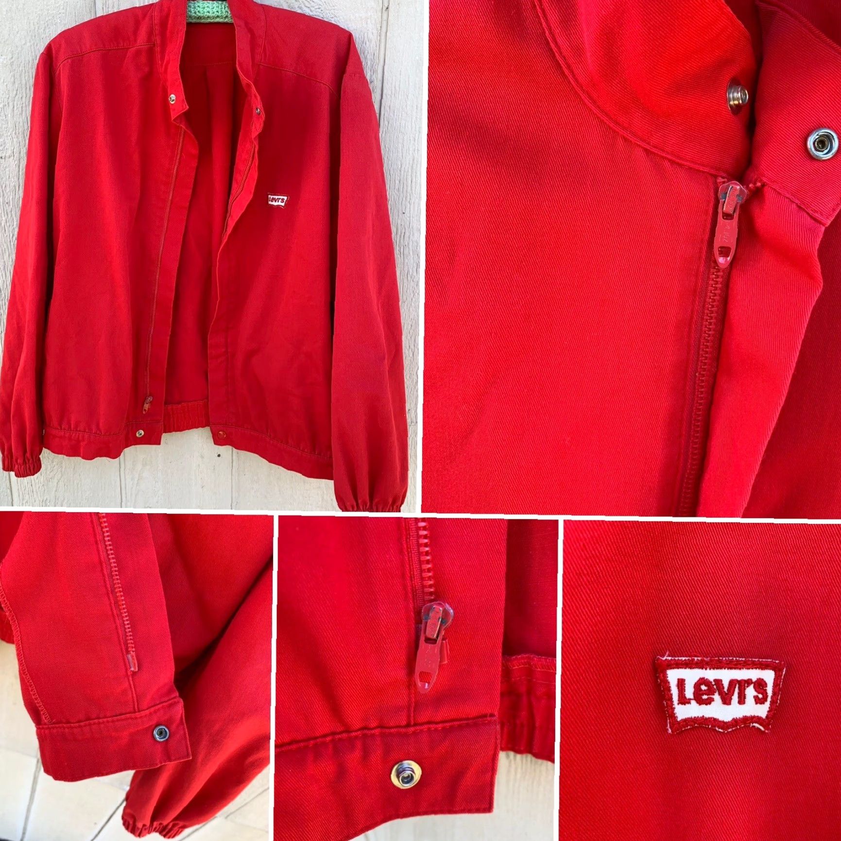 Levi's VINTAGE Levi's jacket red with logo on chest Talon zipper XL Mens Jacket Size US XL / EU 56 / 4 - 5 Thumbnail