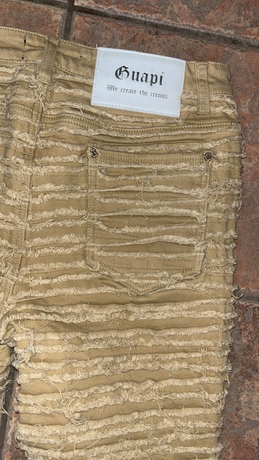 GUAPI Guapi Jeans Distressed Ripped Limited Edition Denim Pants Size US 32 / EU 48 - 4 Thumbnail