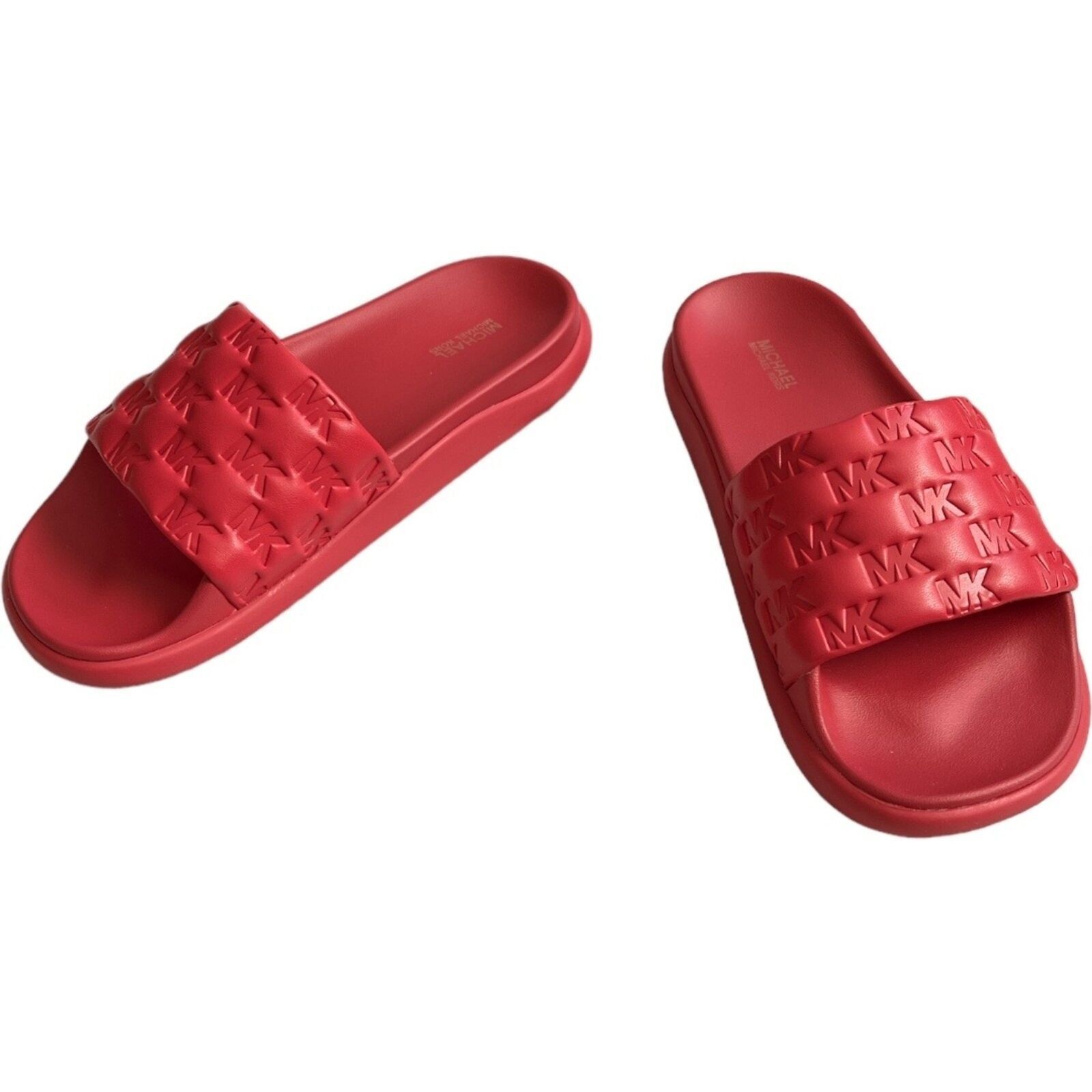 Michael Kors MICHAEL Michael Kors Finnie Slide Sandals Rubin Red, US7 Size US 7 / IT 37 - 4 Thumbnail