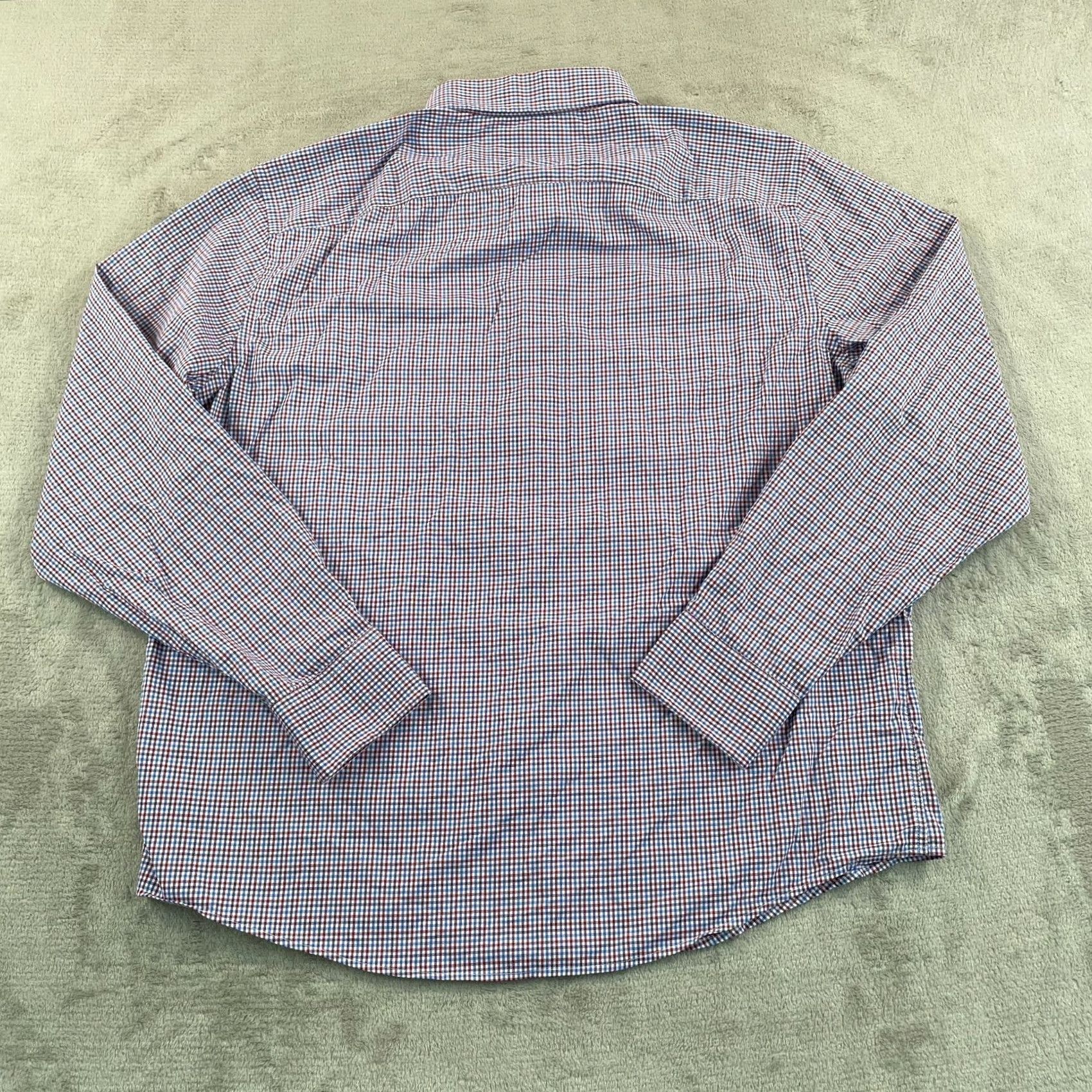UNTUCKit UNTUCKit Performance Shirt XL Multi Gingham Check Long Sleeve Casual Office Prep Shirt Men's XL Multicolor Check-Nylon Spandex Button-Down Size US XL / EU 56 / 4 - 4 Thumbnail