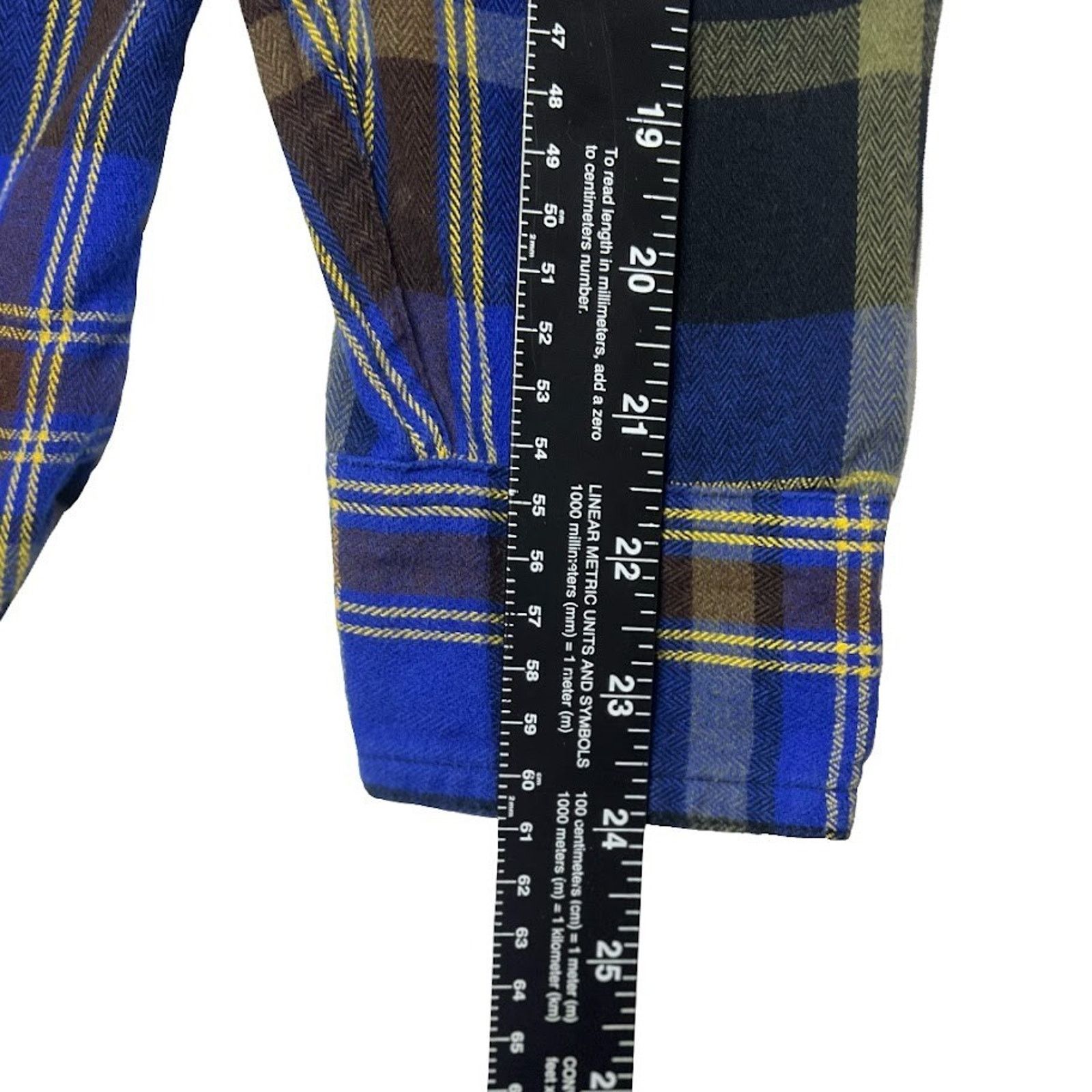 Levi's Levi's Mens Flannel Shirt Small Blue Black Plaid Long Sleeve Size US S / EU 44-46 / 1 - 4 Thumbnail