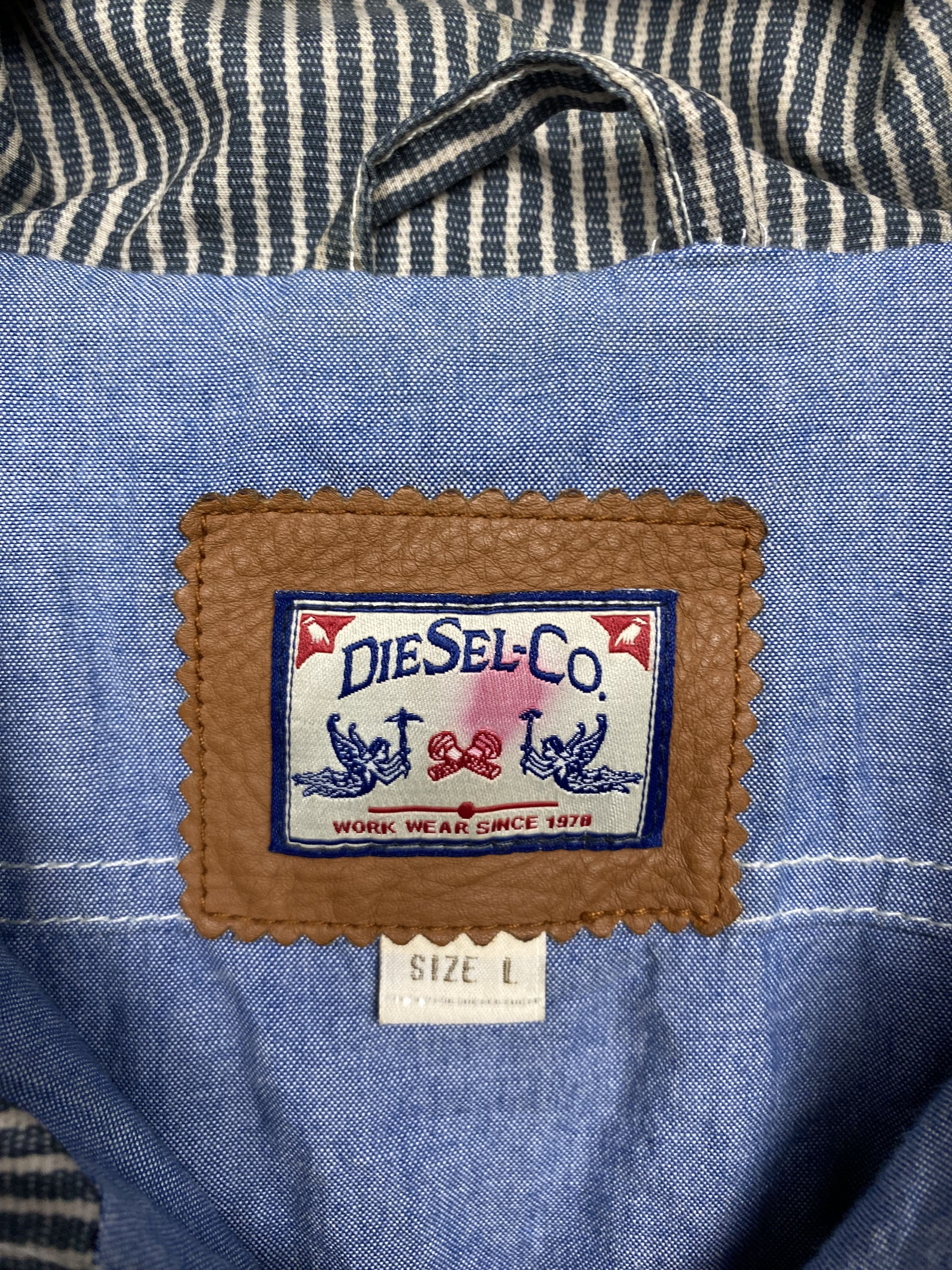 Diesel Diesel Vintage Mens Distressed Print Jacket Size US L / EU 52-54 / 3 - 4 Thumbnail