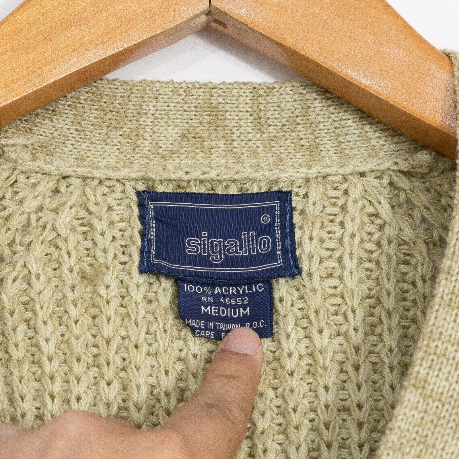 Vintage Vintage Acrylic Cardigan Sweater Mens Medium - Medium Gauge Size US M / EU 48-50 / 2 - 4 Thumbnail