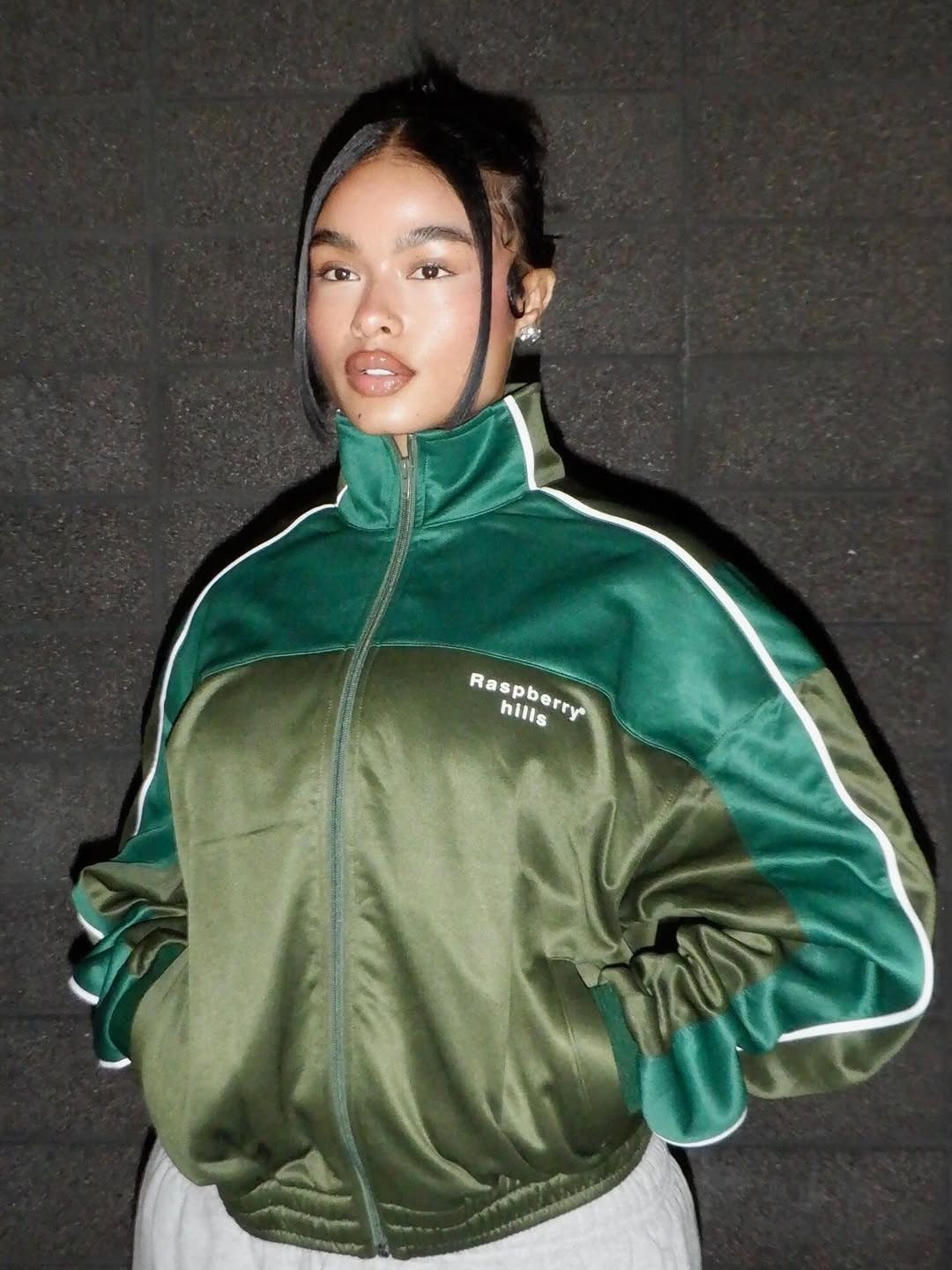 The GV Gallery Green Diggy Simmons Track Jacket Raspberry