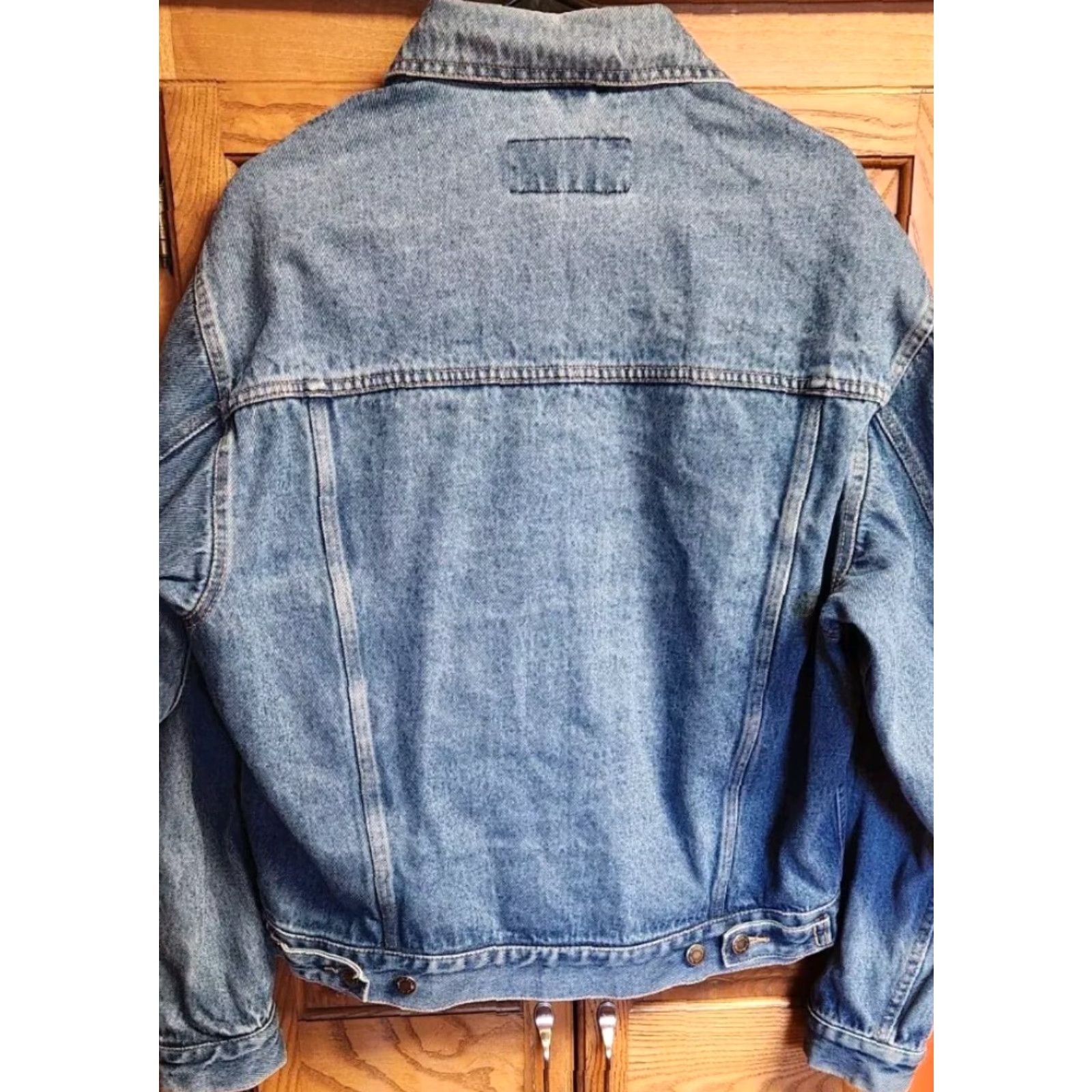 Wrangler VINTAGE Wrangler Hero Jacket Mens M Medium Denim Blue Trucker Button Up 90s Western Casual Shirt Size US 31 - 3 Thumbnail