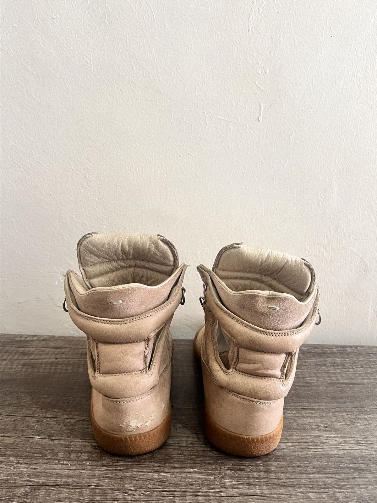 Maison Margiela Leather-Mesh Paneled Sneaks Size US 6 / IT 36 - 6 Thumbnail
