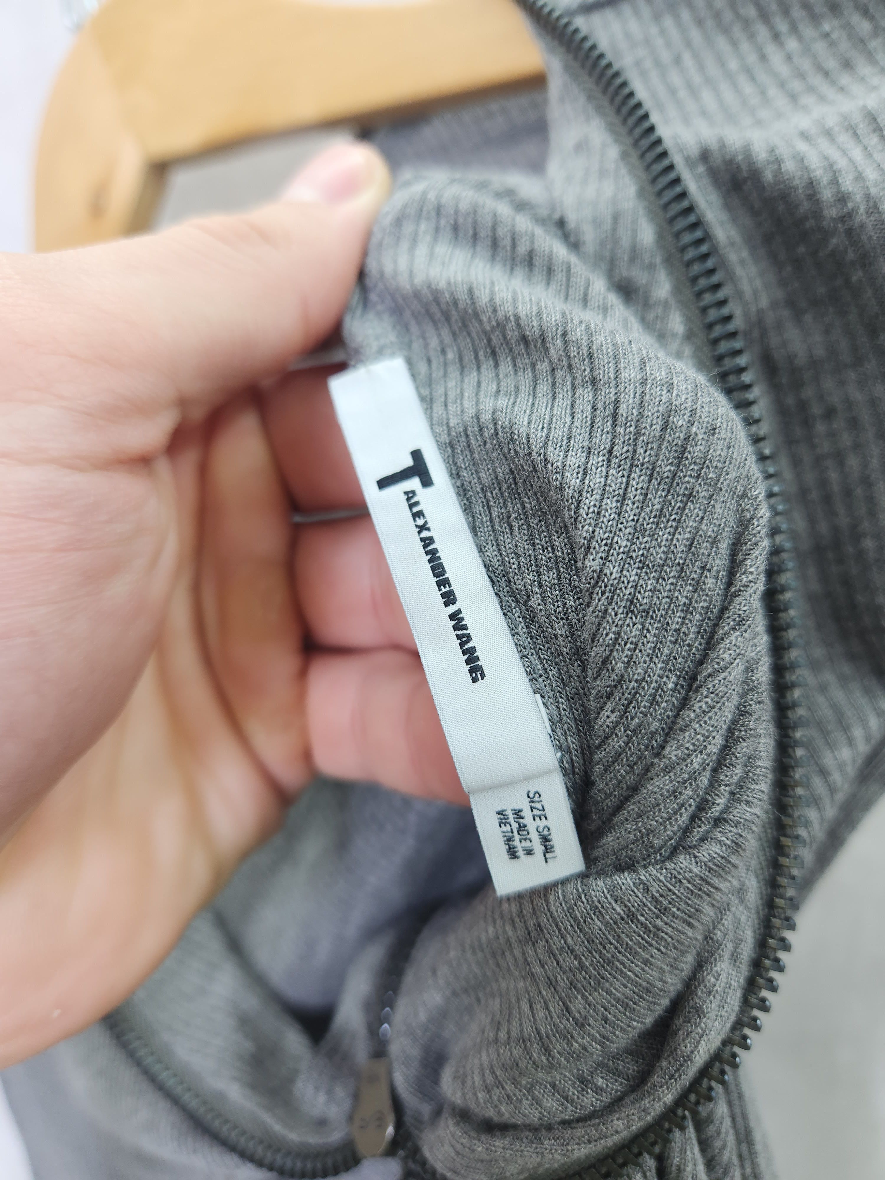 Alexander Wang T Alexander Wang gray modal full zip long sleeve size S Size S / US 4 / IT 40 - 8 Thumbnail