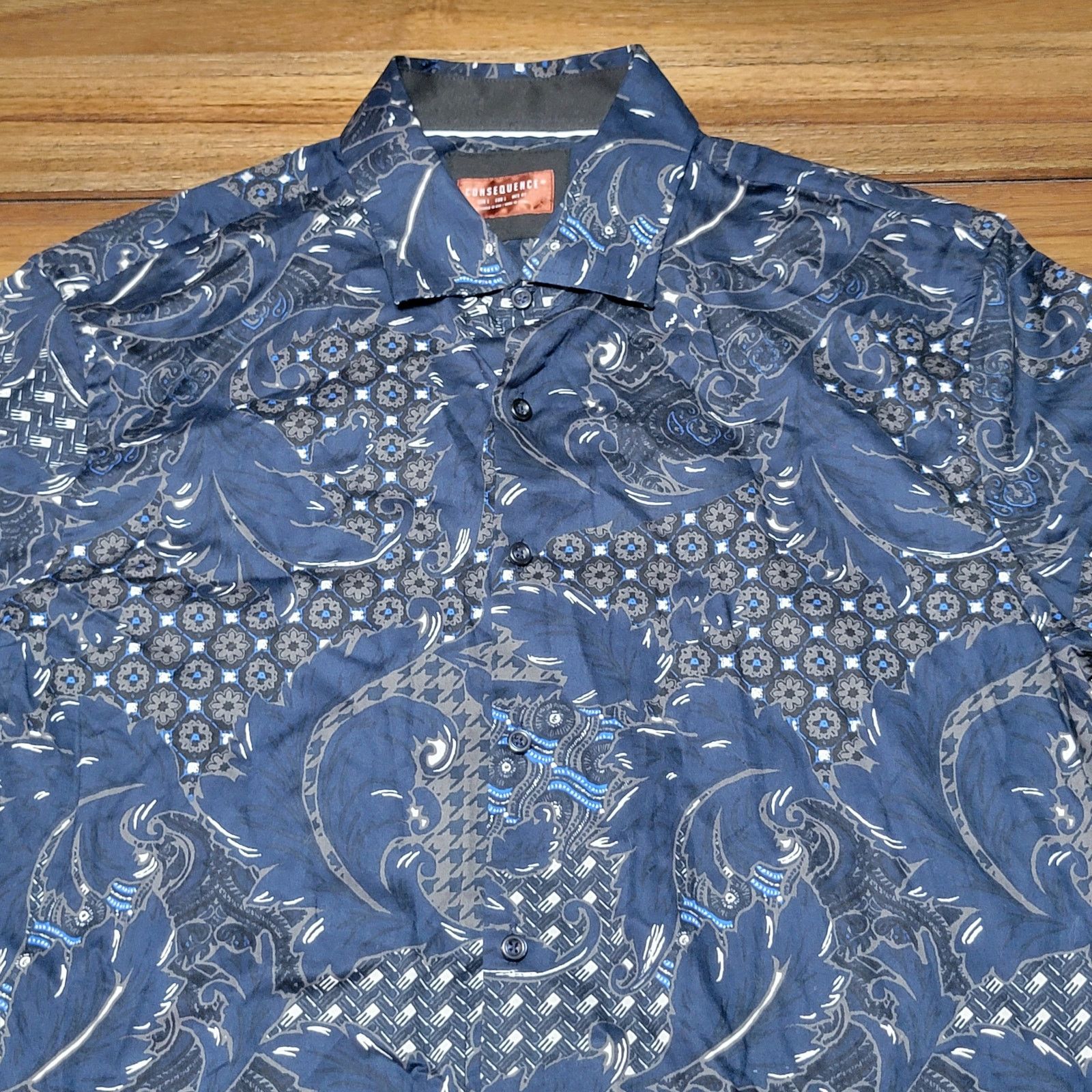 Other Consequence LS Button Up Paisley Graphic Shirt - Size Large Size US L / EU 52-54 / 3 - 2 Thumbnail