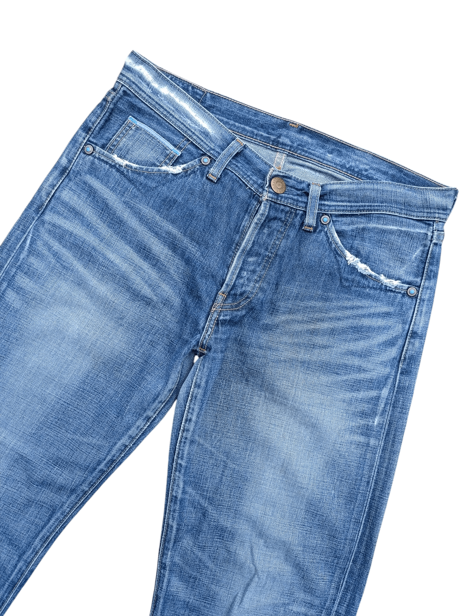 Levi's × Levi's Made & Crafted × Vintage Vintage 80s Flared Selvedge Denim Levis Jeans Size US 30 / EU 46 - 19 Thumbnail